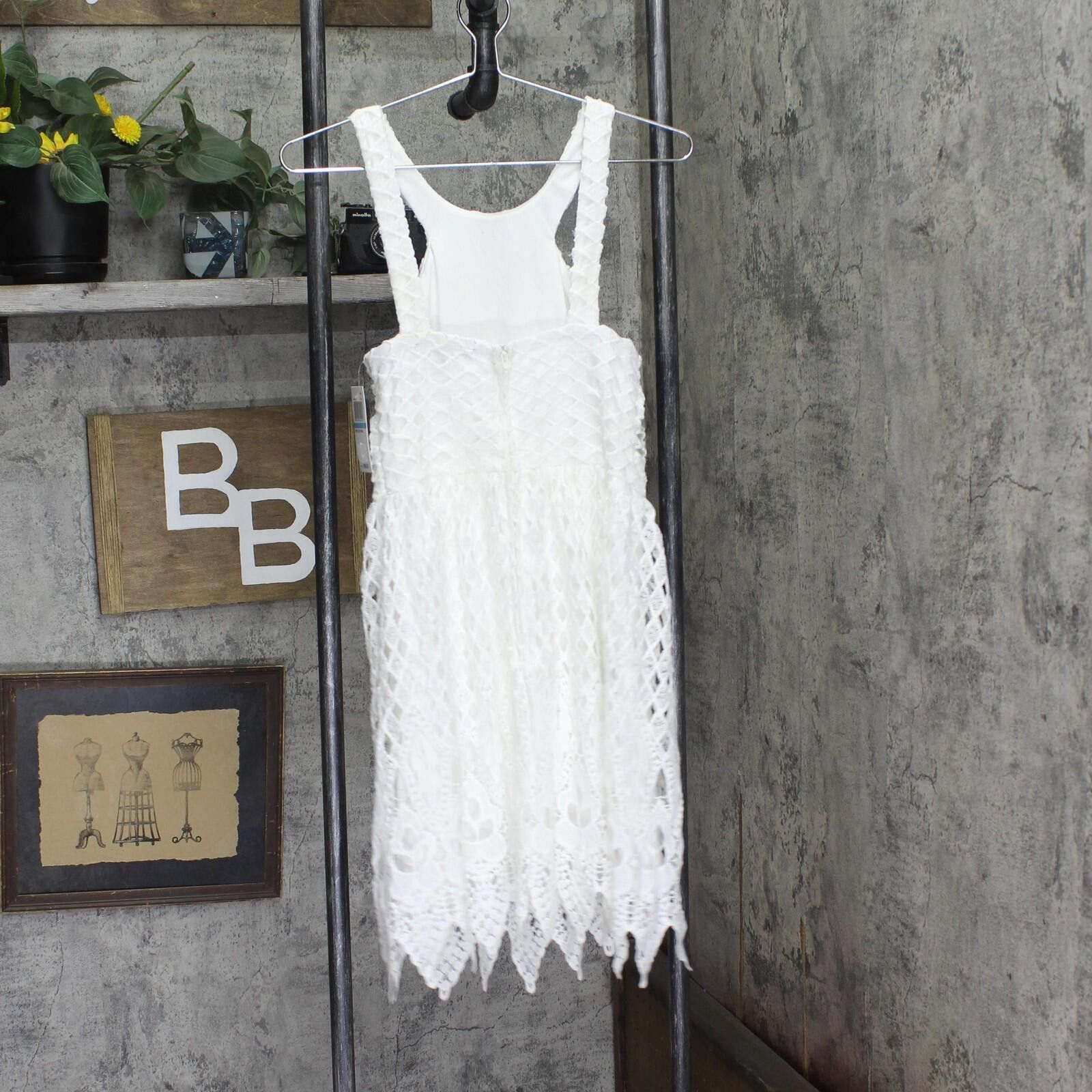 Other Nwt City Studio Sheath Lace Skater Dress 6642gx1at1 White 5 Size M / US 6-8 / IT 42-44 - 2 Thumbnail