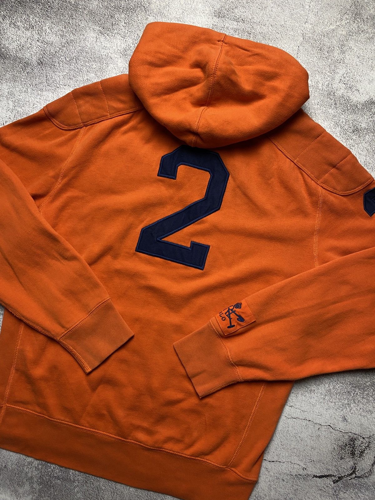 Polo Ralph Lauren Polo Ralph Lauren orange vintage hoodie big logo sweatshirt Size US M / EU 48-50 / 2 - 10 Thumbnail