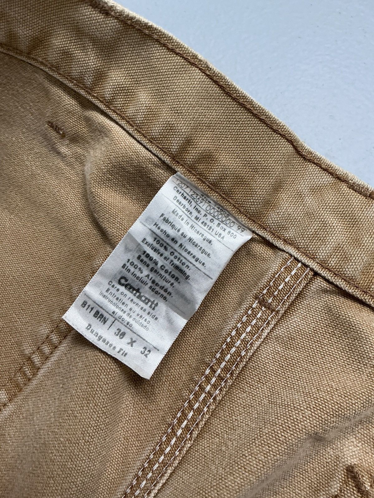 Carhartt Vintage Carhartt B11 BRN carpenter workwear denim Size US 36 / EU 52 - 7 Thumbnail