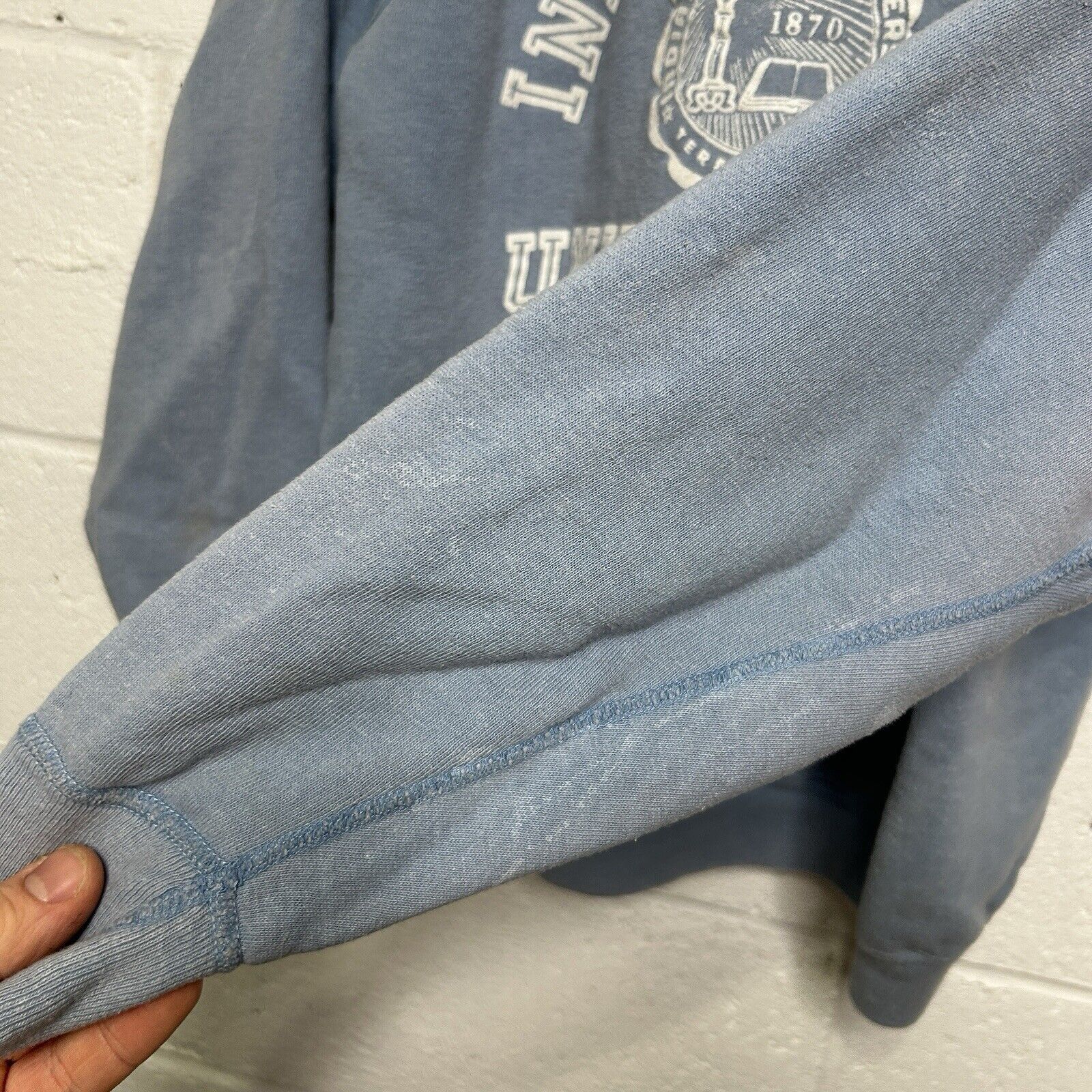 Champion 1970s Champion Crewneck Blue Bar “Indiana State University” Size US L / EU 52-54 / 3 - 8 Thumbnail