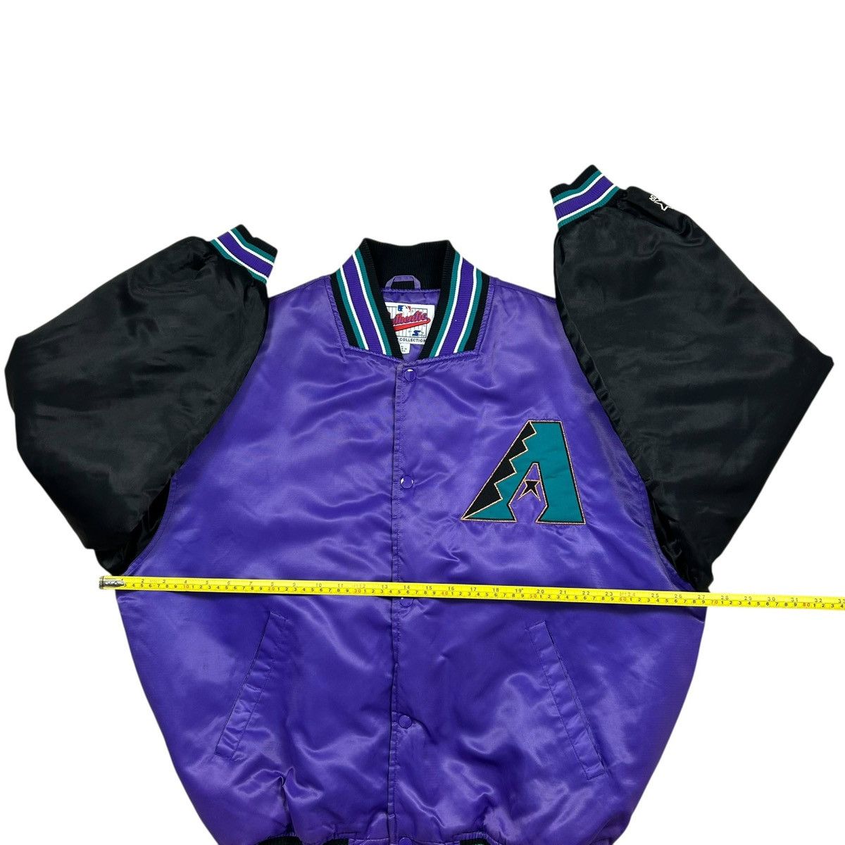 MLB VTG 90s ARIZONA DIAMONDBACKS STARTER SATIN BOMBER JACKET Size US L / EU 52-54 / 3 - 11 Thumbnail