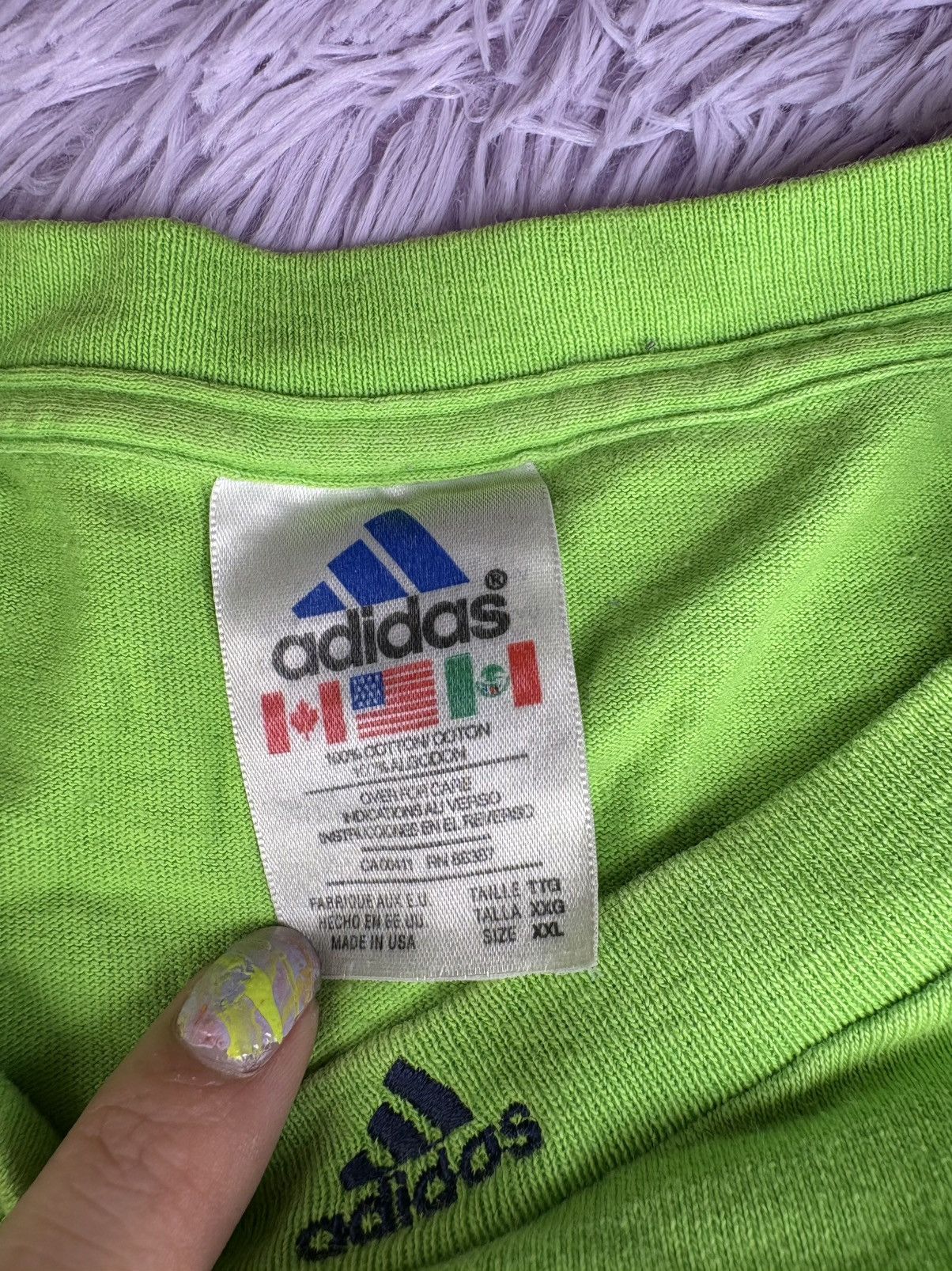 Adidas Vintage Adidas soccer tee Size US XXL / EU 58 / 5 - 5 Thumbnail