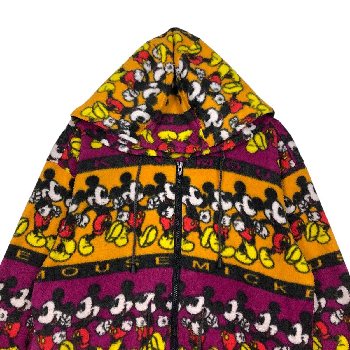 Japanese Brand 📌Vintage Mickey Mouse Zipper Fleece Jackey Navajo Design Size US S / EU 44-46 / 1 - 4 Thumbnail