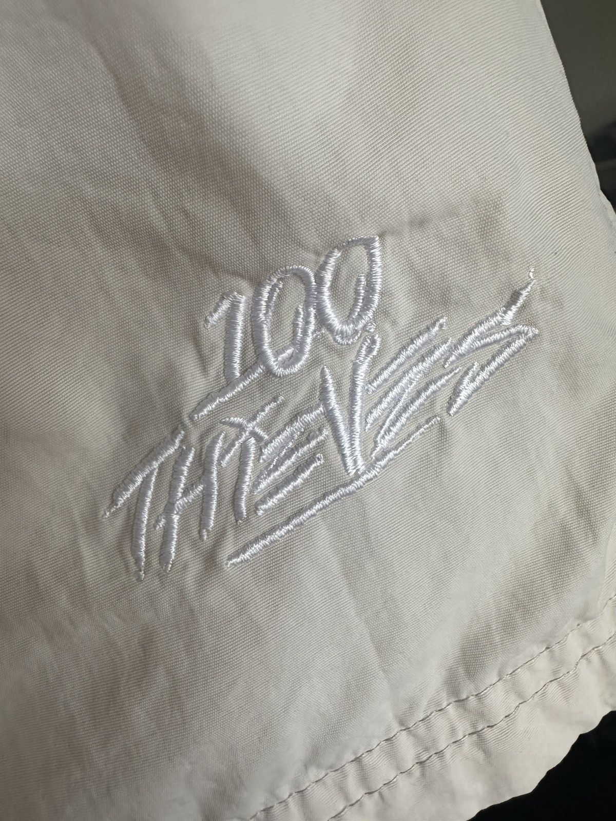 100 Thieves 100 Thieves Foundations Nylon Shorts — Cream (S) Size US 30 / EU 46 - 4 Thumbnail