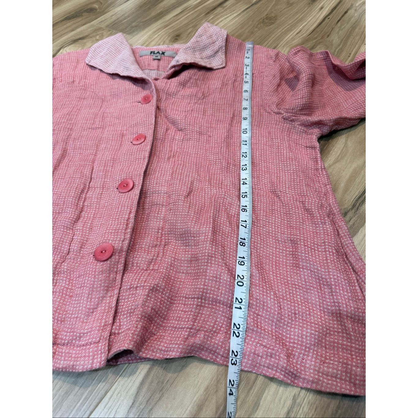 FLAX FLAX NWOT Linen Button Front Cropped cardigan Jacket Boho L Size M / US 6-8 / IT 42-44 - 9 Thumbnail