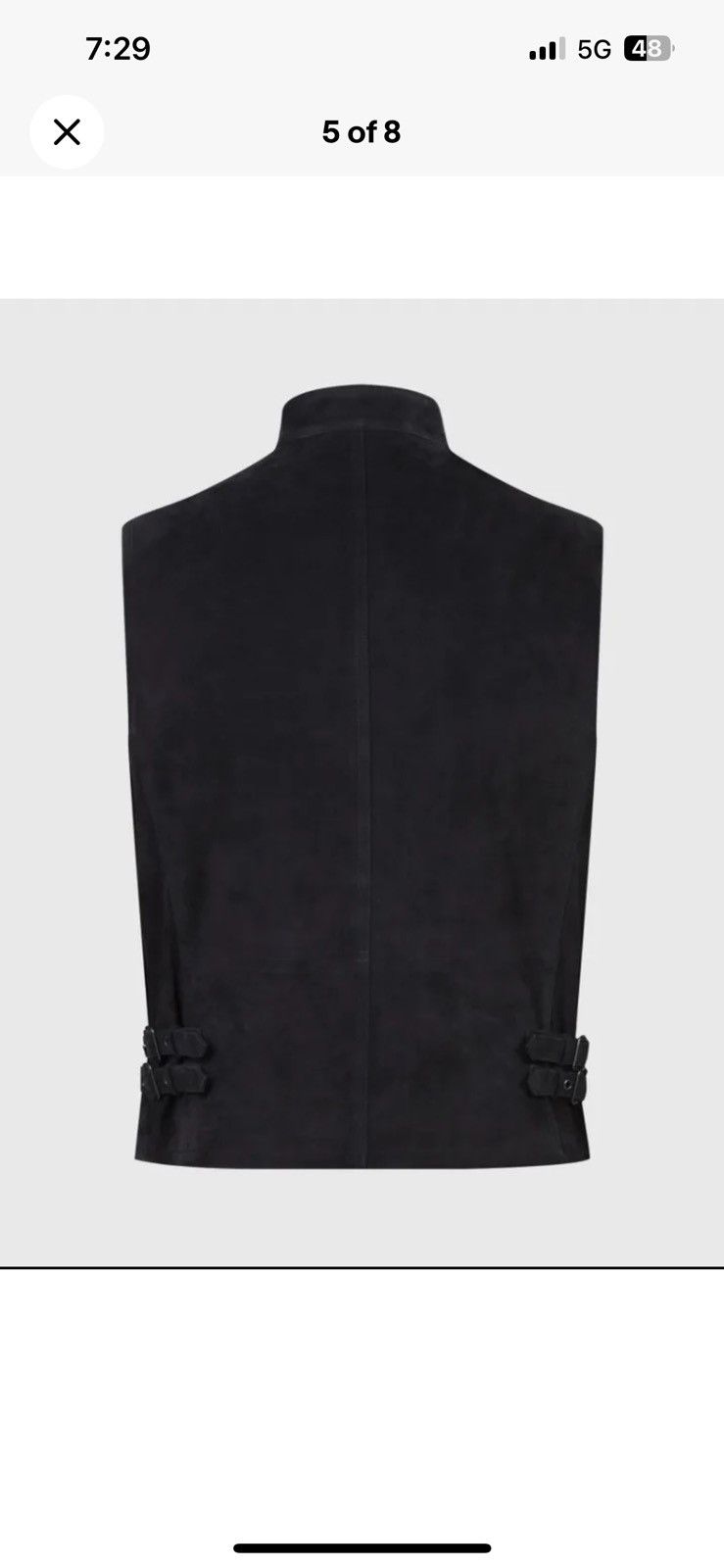 John Varvatos Goat suede Biker Moto vest. 48 Size US M / EU 48-50 / 2 - 5 Thumbnail