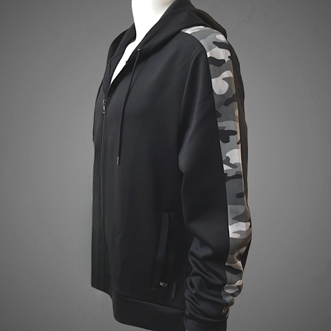 Michael Kors Michael Kors Camouflage Trim Full Zip Hoodie - Men's Size XL Size US XL / EU 56 / 4 - 3 Thumbnail