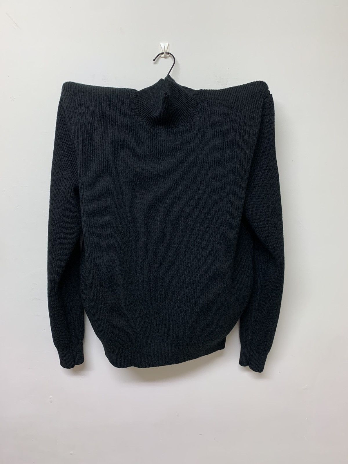 image of Balenciaga Shoulder Pad Sweater in Black, Women's (Size XS)