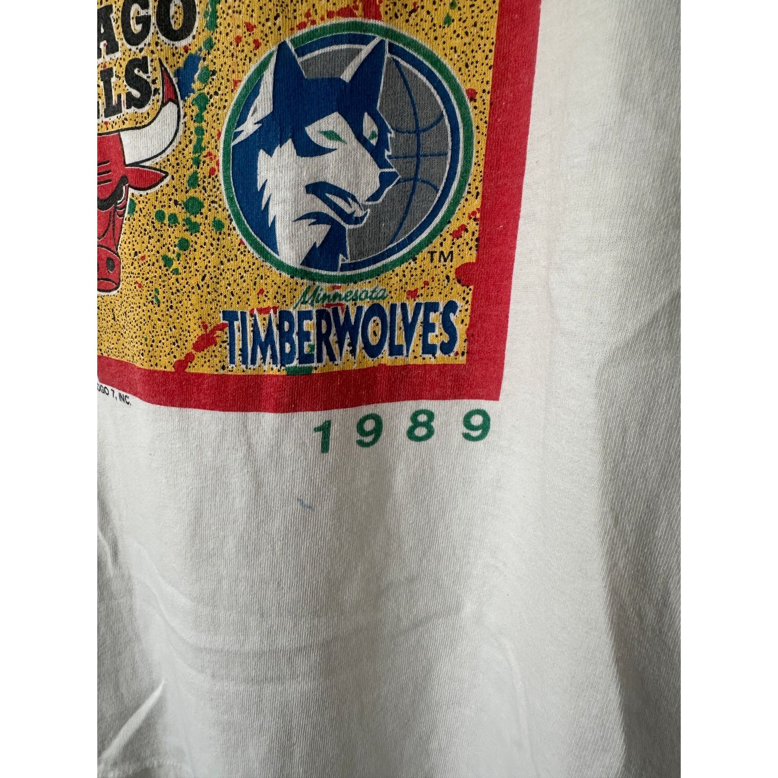 Logo 7 × NBA × Vintage Vintage Logo 7 1988 Opening Night Chicago Bulls T-Shirt - XL Size US XL / EU 56 / 4 - 2 Thumbnail