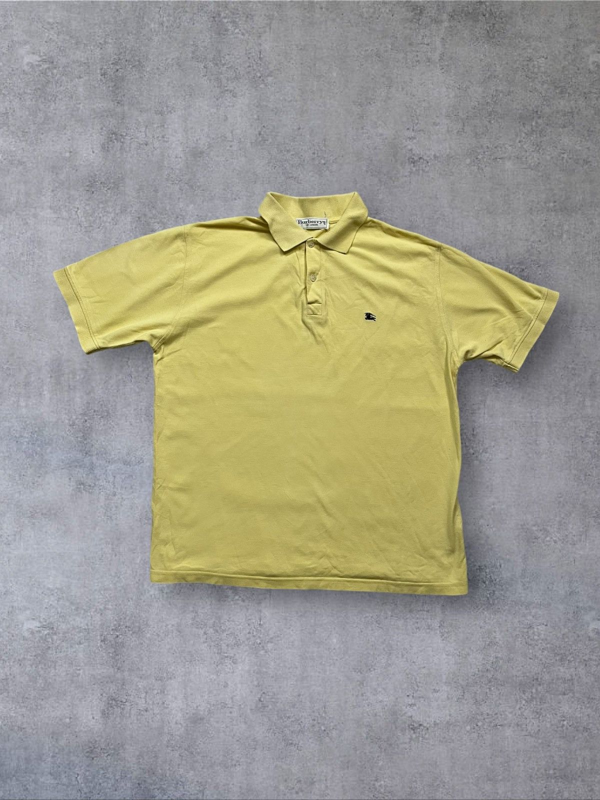 Burberry Burberry London Yellow Polo Size US L / EU 52-54 / 3 - 1 Thumbnail