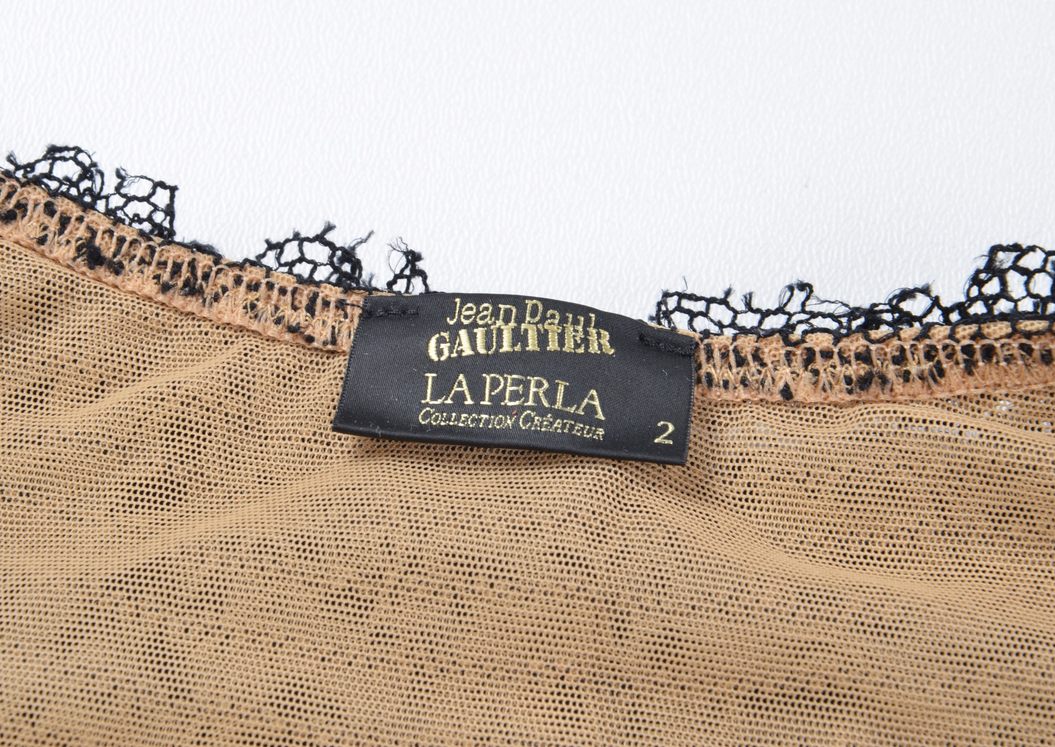 Jean Paul Gaultier Archive Jean Paul Gaultier La Perla Mesh Lingerie Thong Size ONE SIZE - 4 Thumbnail