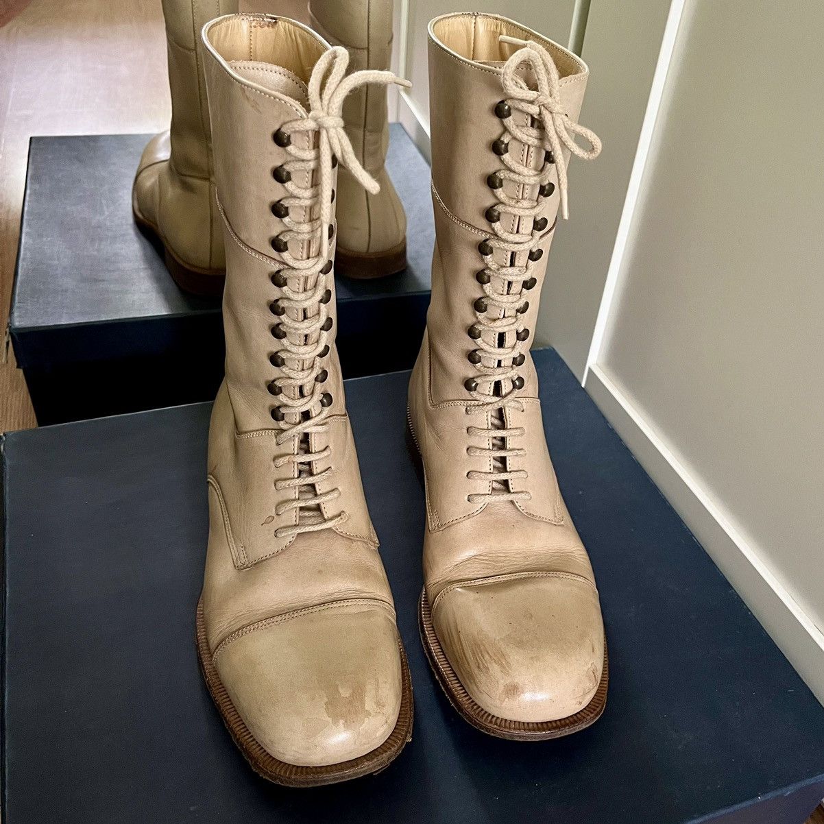 Burberry Roberto Menichetti AW99 ‘Amphibio’ Boots Size US 7 / IT 37 - 3 Thumbnail