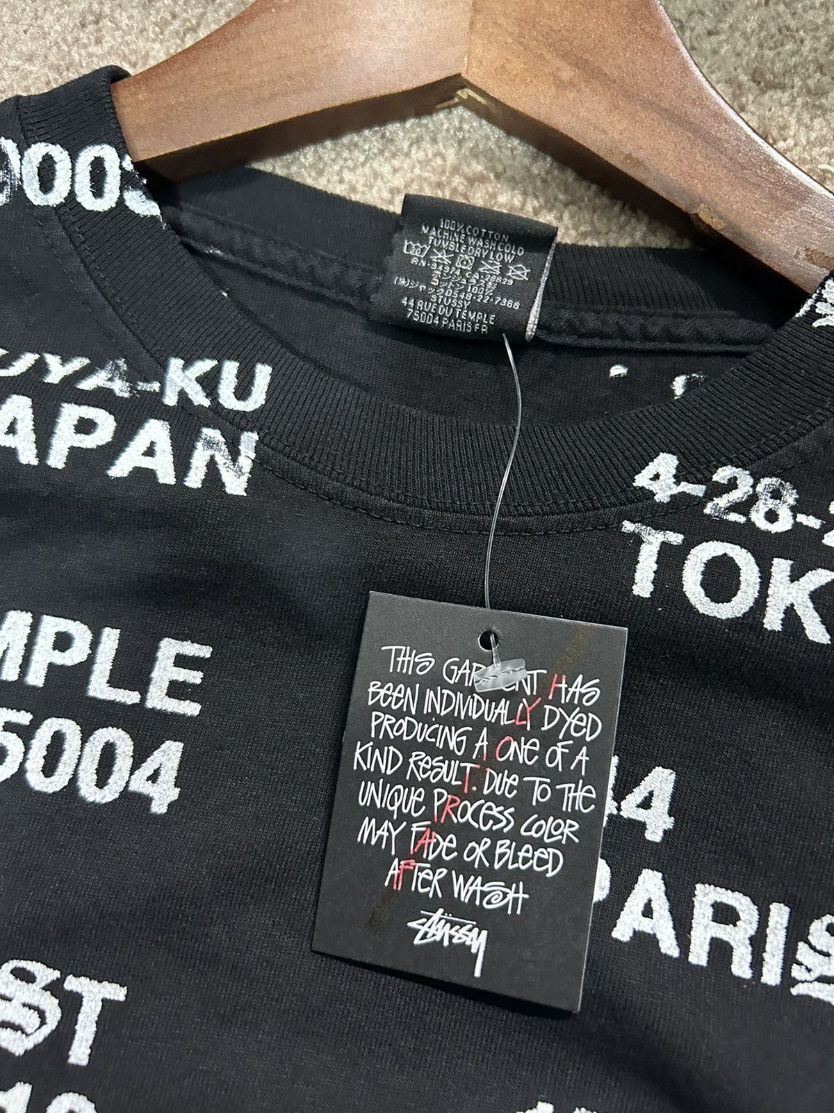 Stussy stussy locations black tee Size US L / EU 52-54 / 3 - 4 Thumbnail