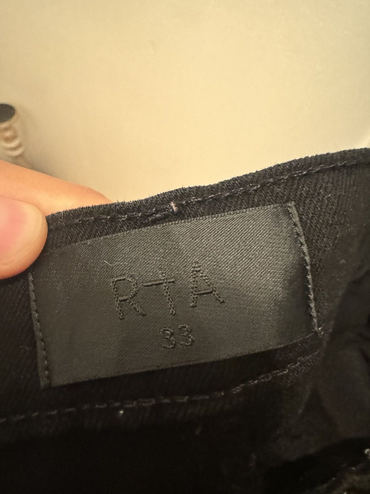 Rta RTA black skinny jeans rest in peace and rest in power Size US 33 - 4 Thumbnail