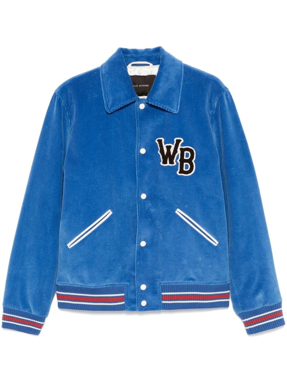 Wales Bonner o1mle0825 Homecoming Varsity Jacket in Blue Size US M / EU 48-50 / 2 - 1 Thumbnail