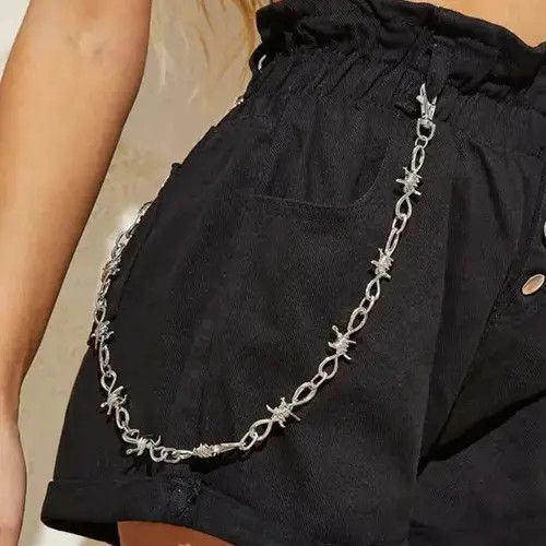 Jewelry × Vintage Hip Hop Thorns Waist Chain Trouser Metal Chain Belt Size ONE SIZE - 1 Thumbnail