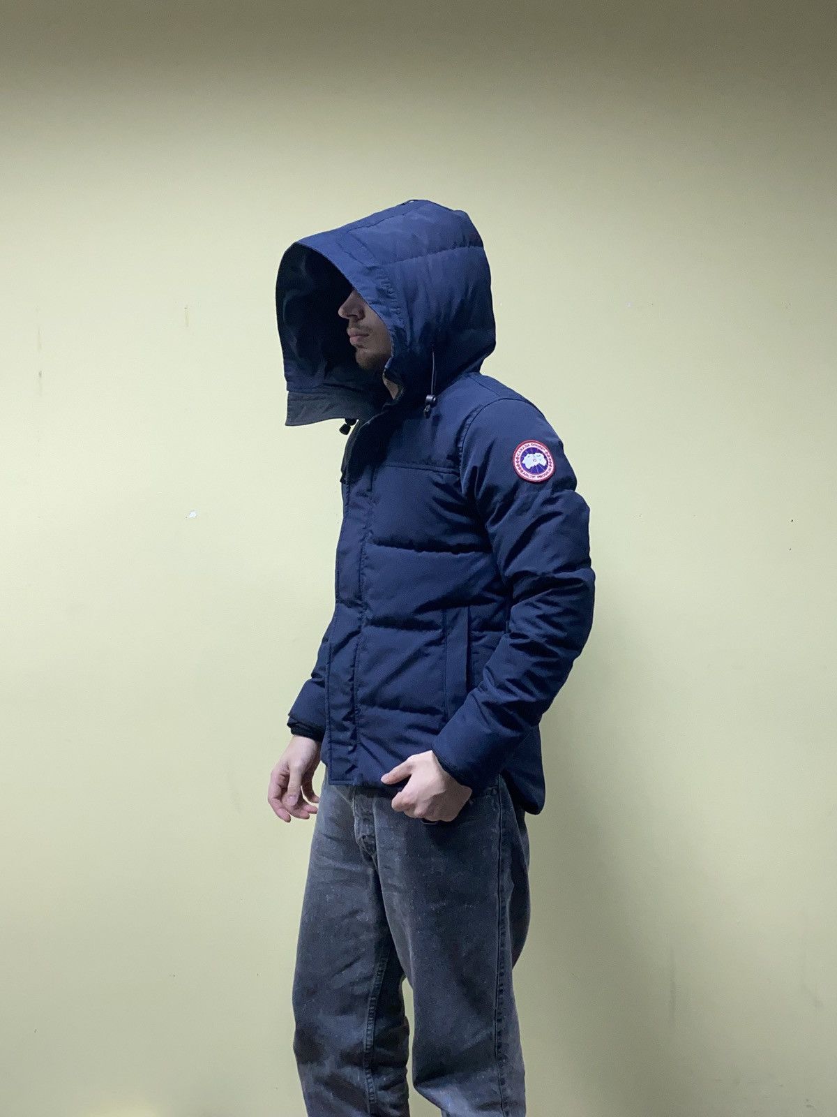 Pre-owned Canada Goose Macmilan Down Puffer Parka In Blue