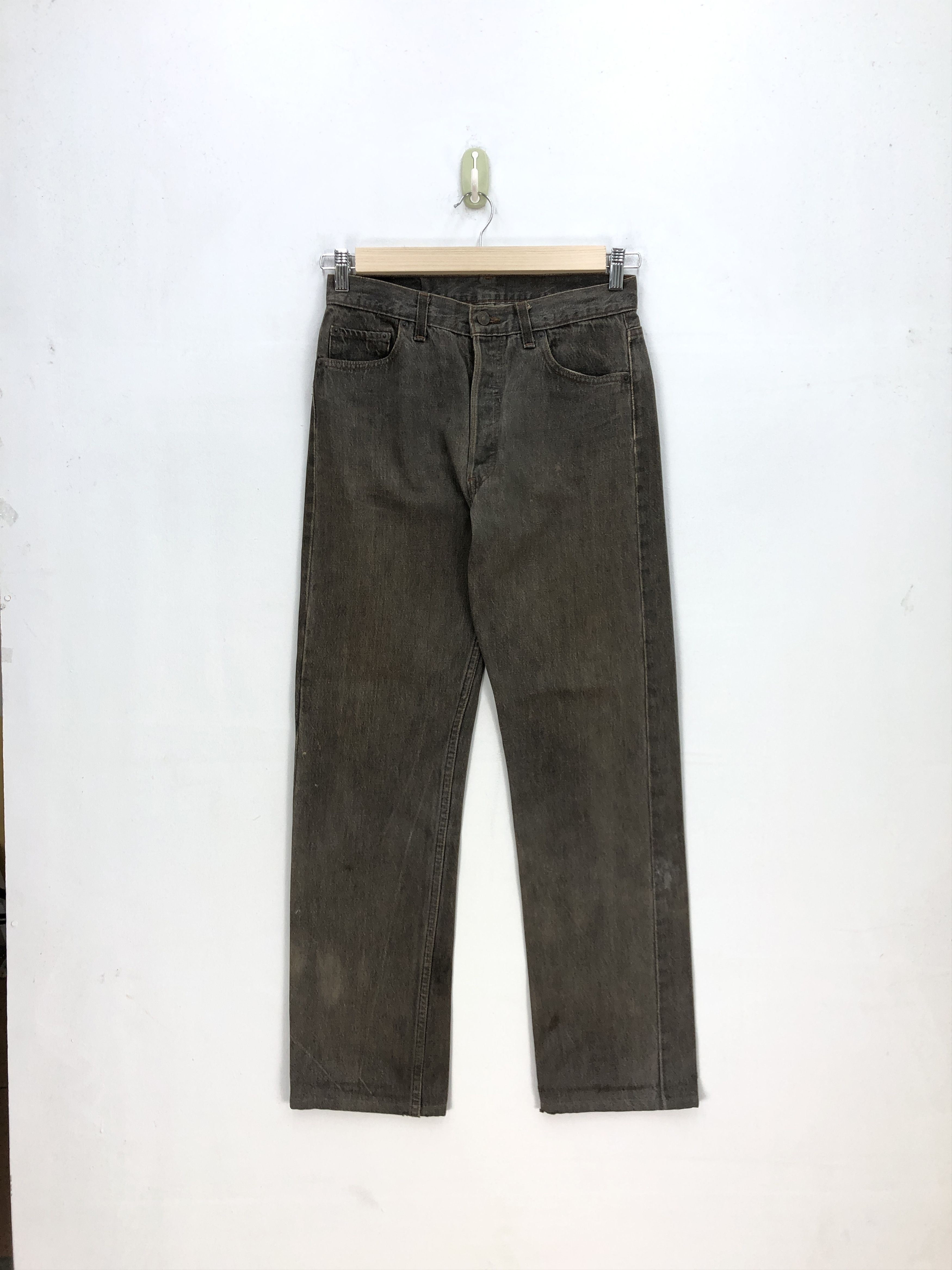 Levi's Vintage Levi's Faded Black Jeans Levis 501 Ash Gray Denim Size 28" / US 6 / IT 42 - 1 Thumbnail
