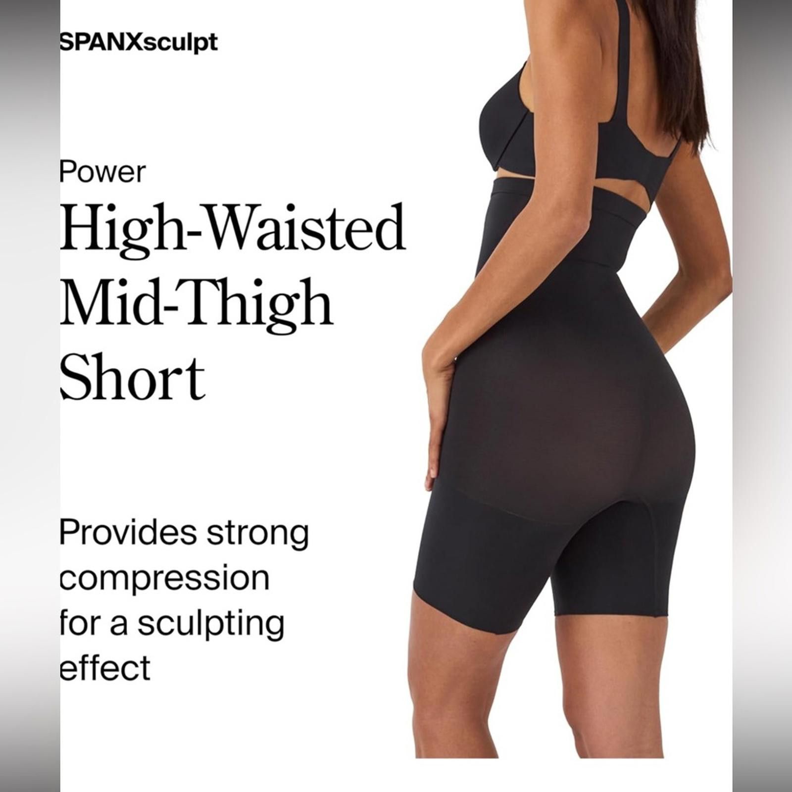 Domenico Spano SPANX Women's Power Series Shapewear Small Bike Shorts NEW Size 28" / US 6 / IT 42 - 5 Thumbnail