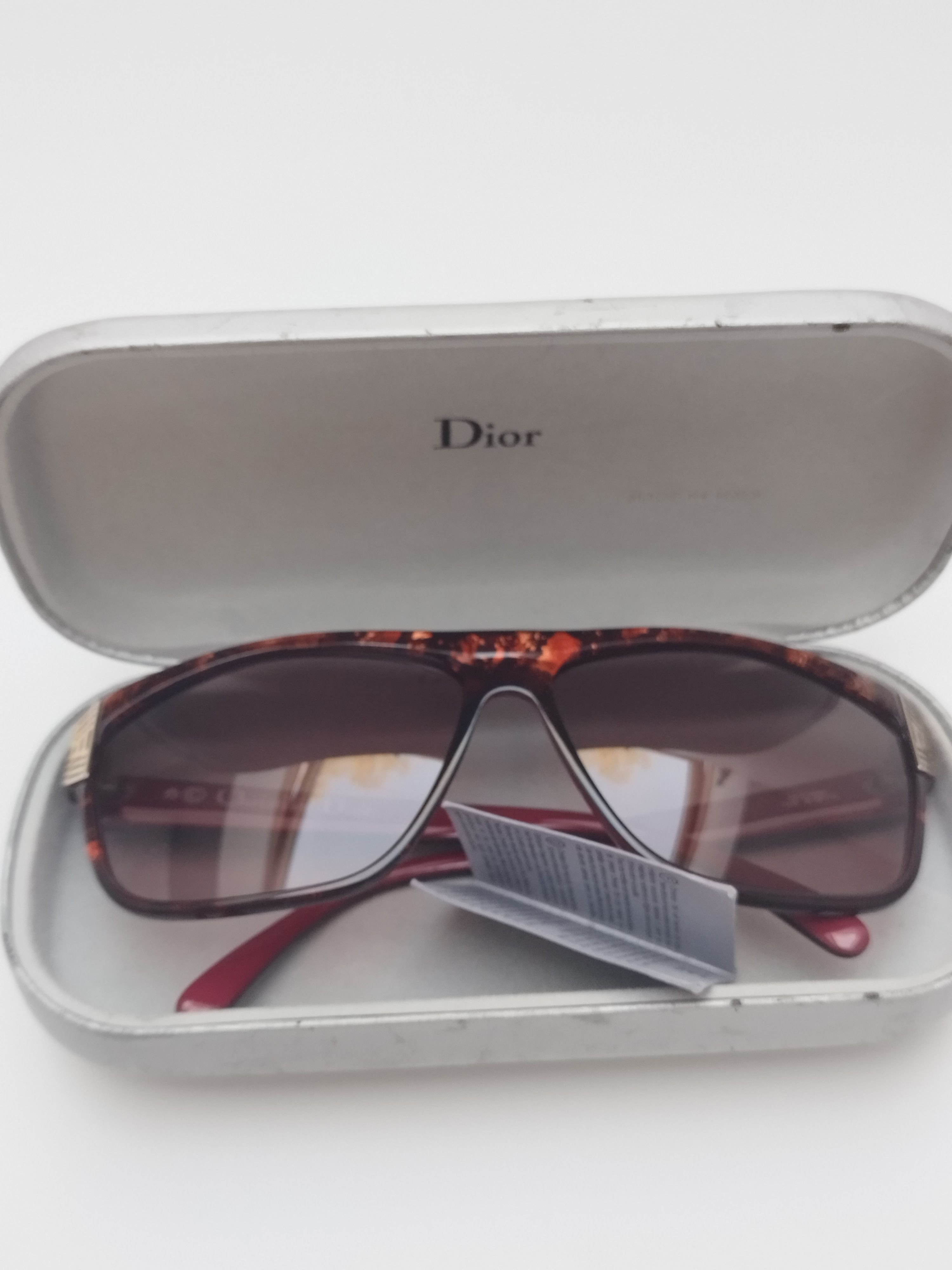 Dior Vintage 80s Christian Dior Square Sunglasses Size ONE SIZE - 8 Thumbnail