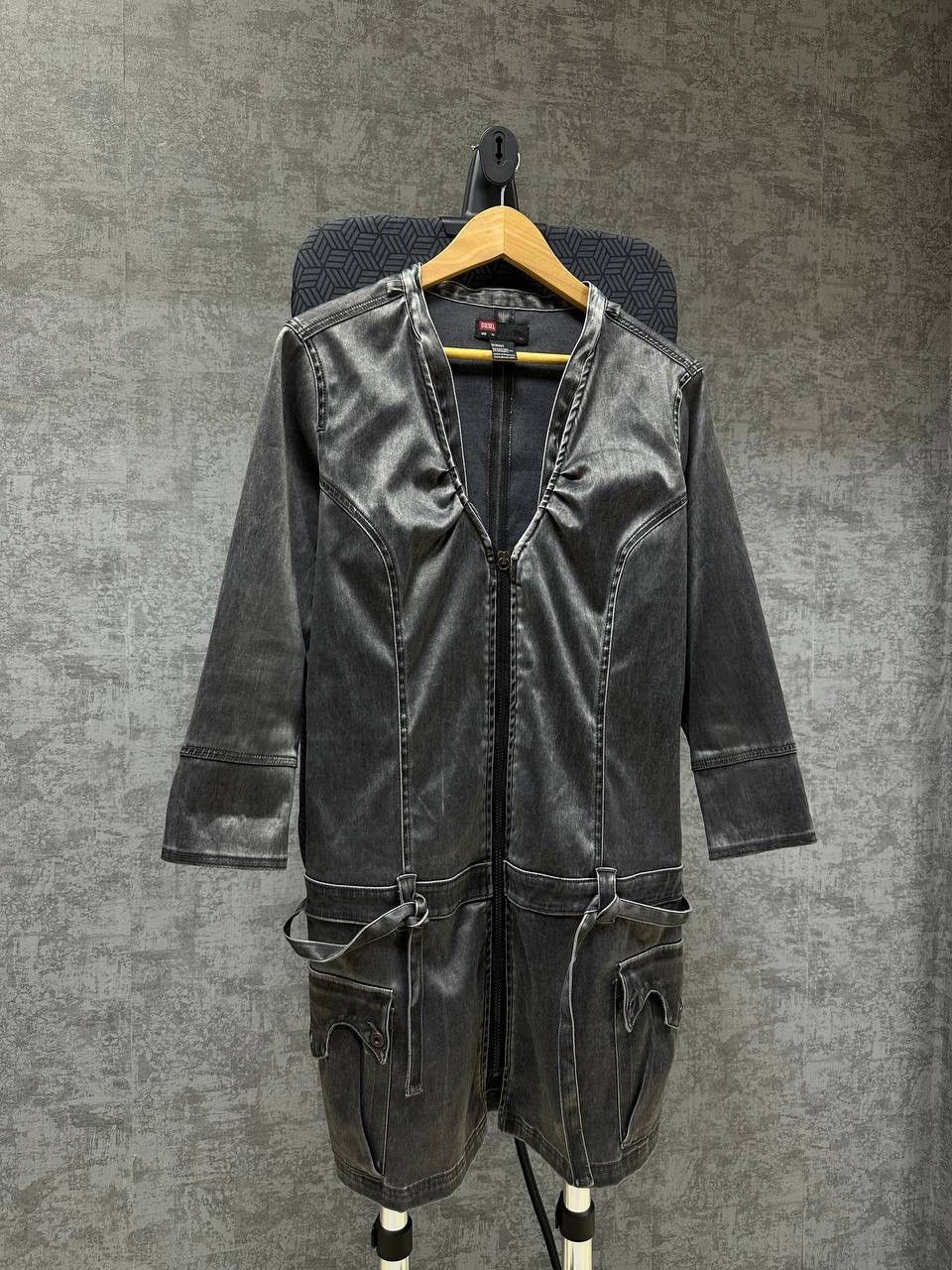 Diesel × Vintage Vintage Diesel Avant Garde Gray Women Dress Size XL / US 12-14 / IT 48-50 - 7 Thumbnail