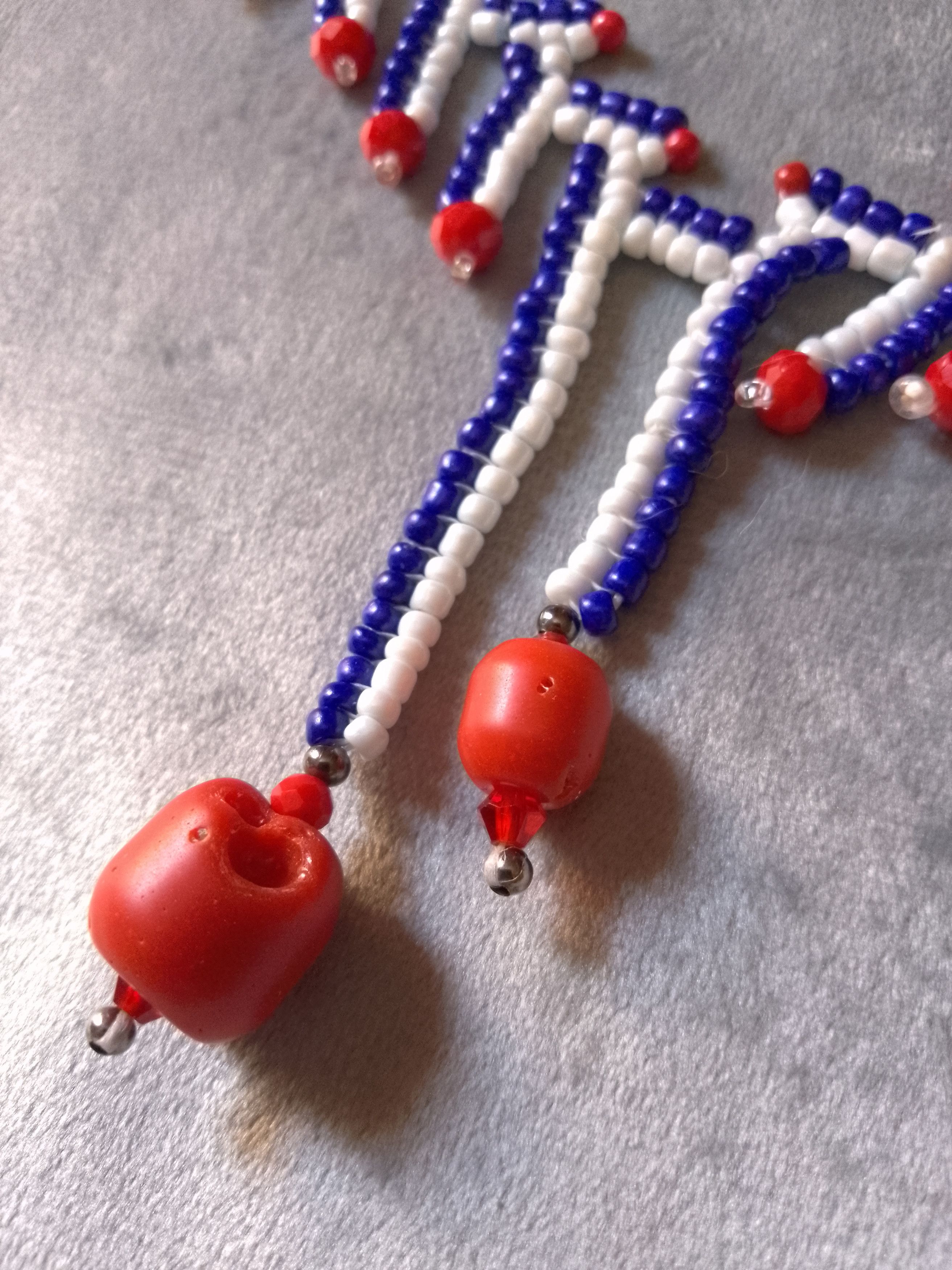 Handmade Ethnic necklace with red Bamboo coral Size ONE SIZE - 9 Thumbnail