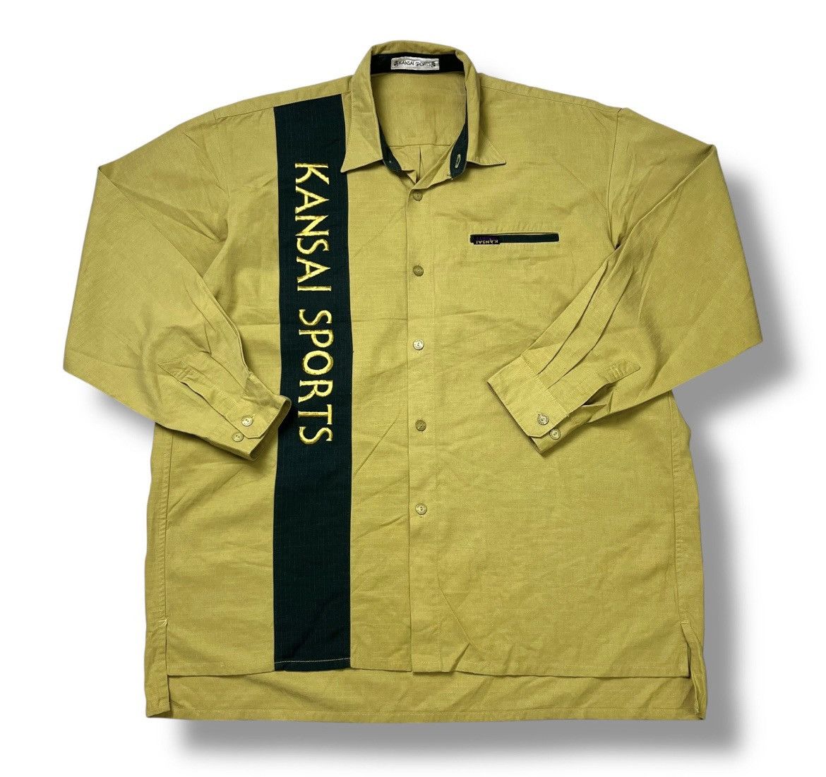 Japanese Brand 🔥Vintage Kansai Sport Long Sleeve Shirt Size US M / EU 48-50 / 2 - 1 Thumbnail