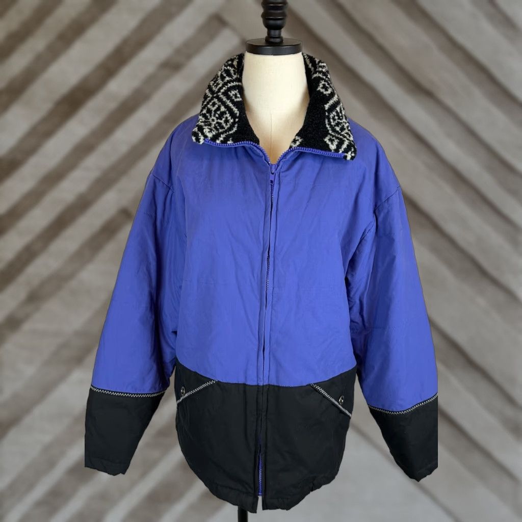 London Fog VINTAGE London Fog Parka Jacket WOMENS L Blue Size L / US 10 / IT 46 - 1 Thumbnail