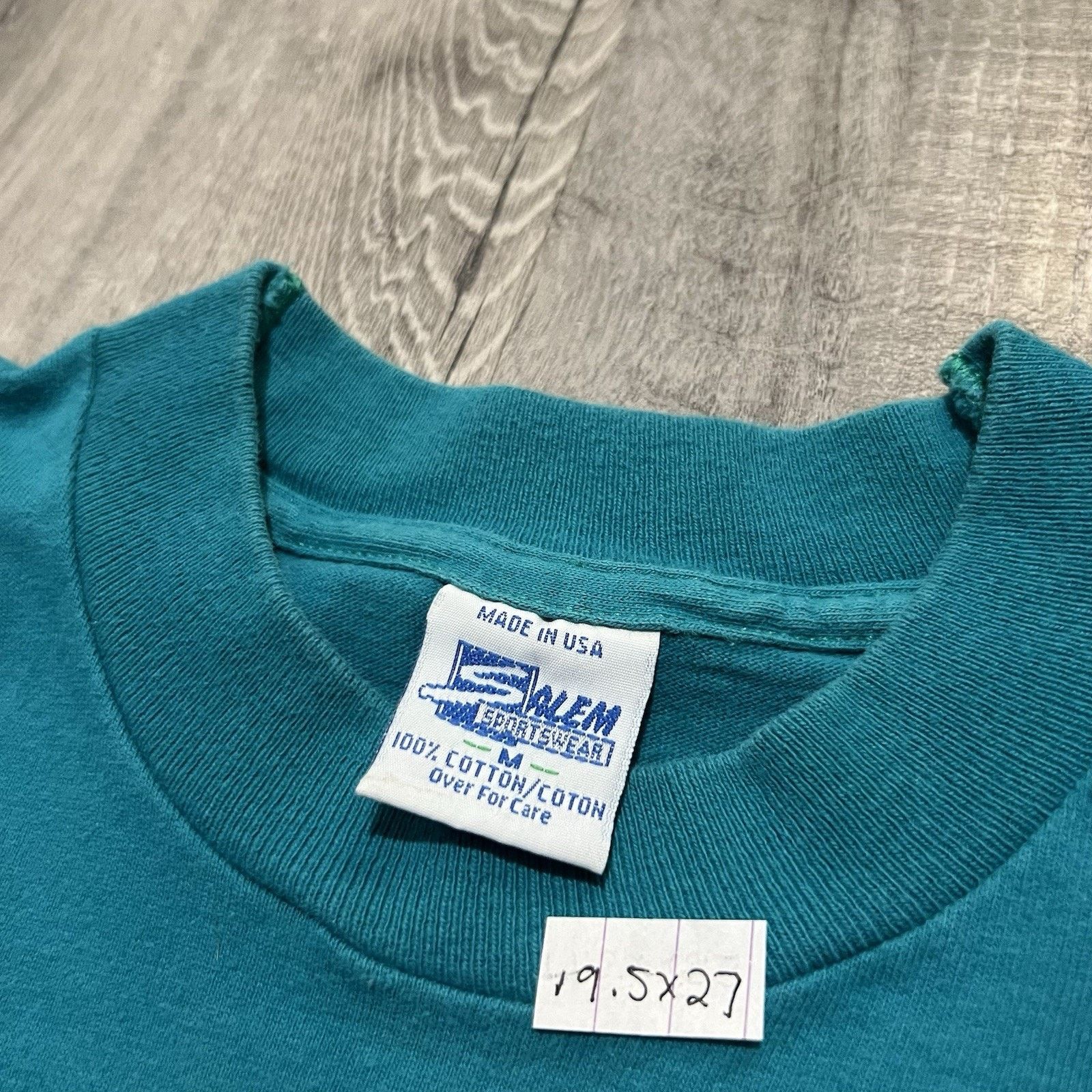 Vintage VTG 90s Men's Salem NFL Miami Dolphins Helmet T-Shirt USA M Size US M / EU 48-50 / 2 - 5 Thumbnail