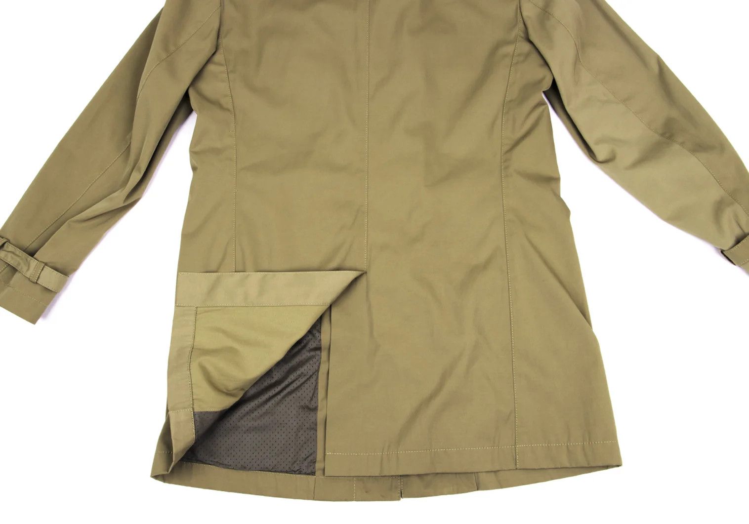 Armani Collezioni Zip Coat in Beige Size 50 Size US XXS / EU 40 - 18 Thumbnail