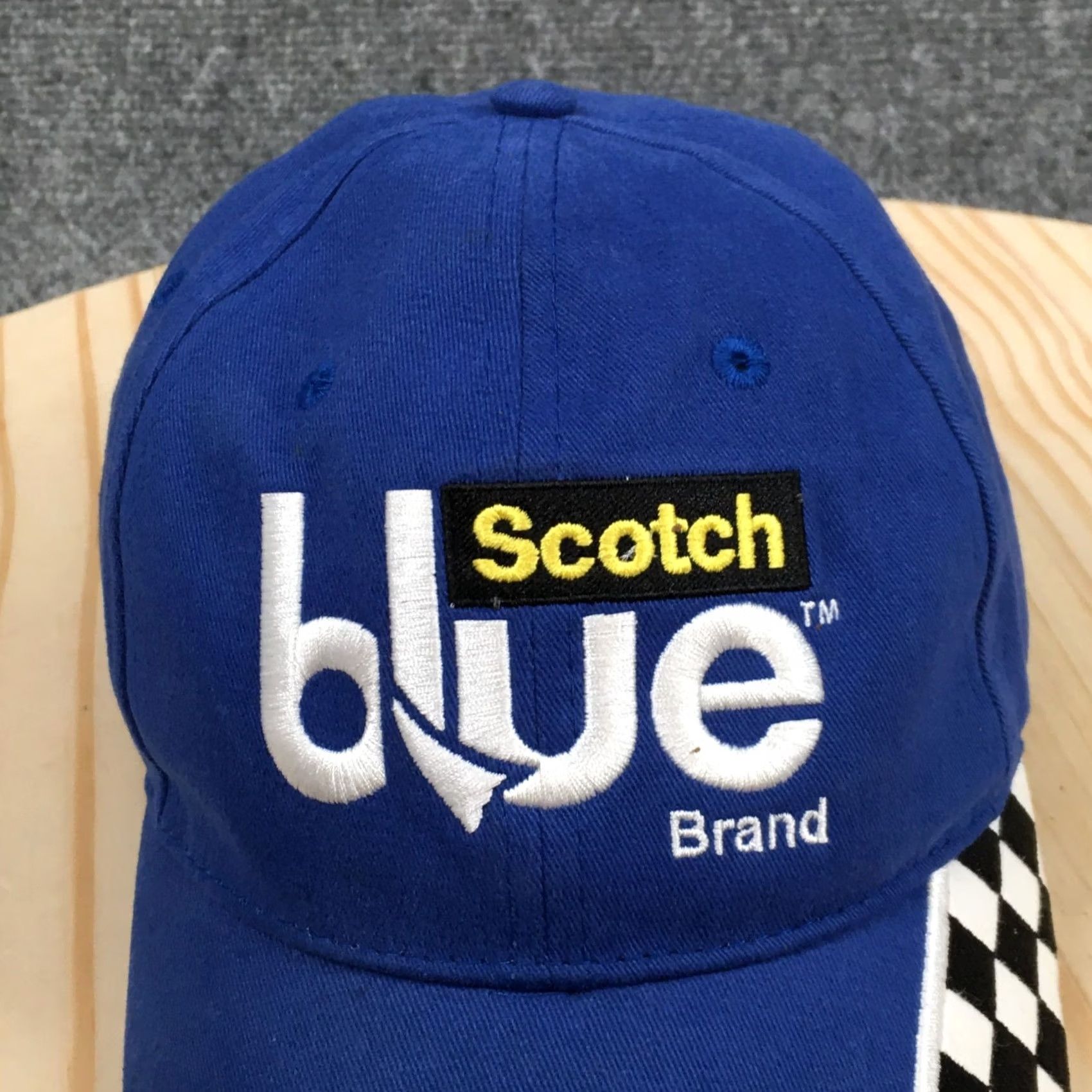 J Brand Scotch Blue Brand Baseball Cap Unisex Blue OS Adjustable Curved Brim Embroidered Size ONE SIZE - 3 Thumbnail