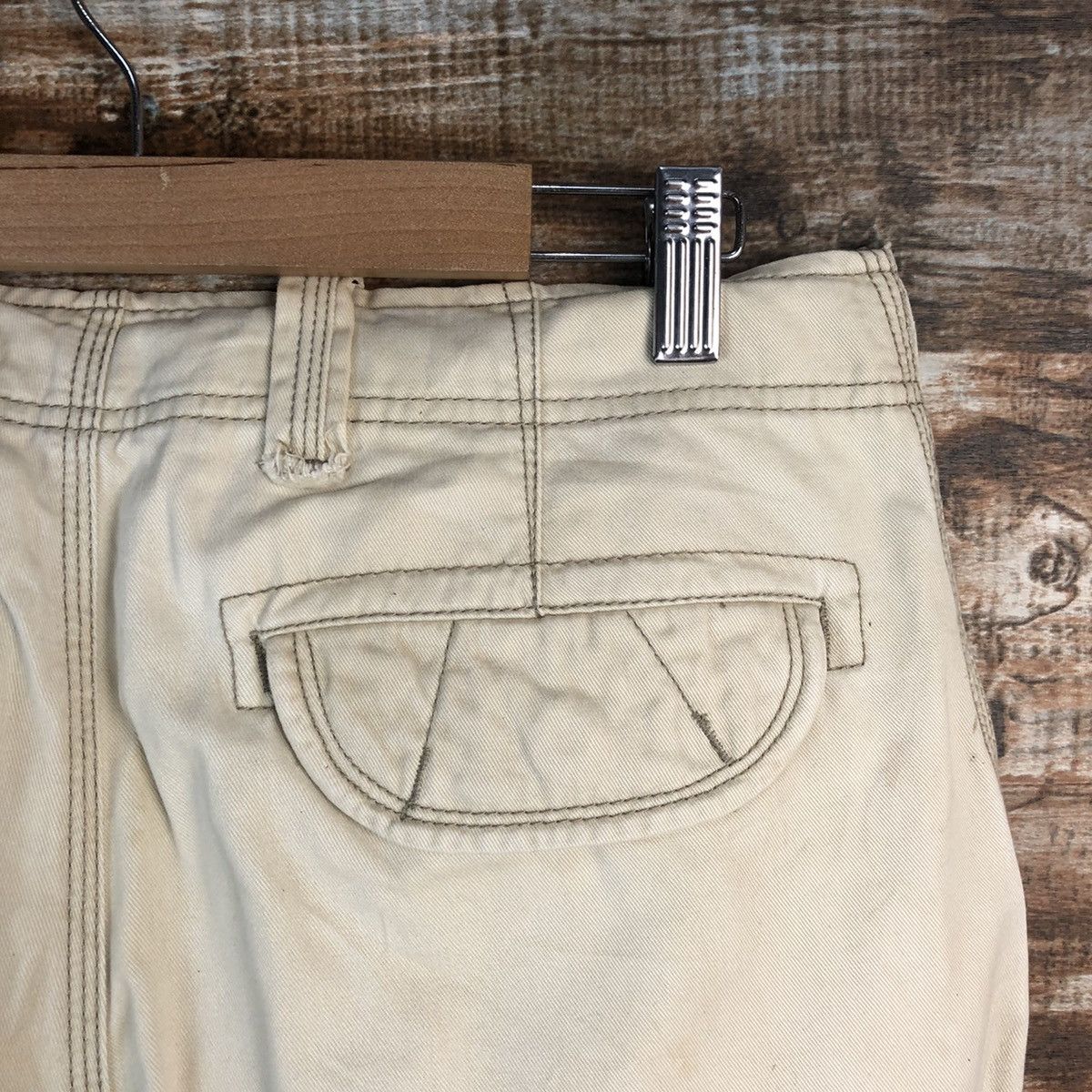 Arizona Jean Co. DL AriZona Jeanco. White Cargo Multipocket Pants #C641 Size US 31 - 18 Thumbnail