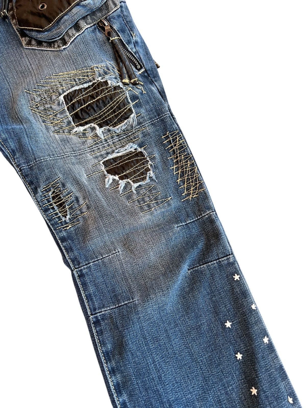 PPFM Vintage PPFM Stitching Bondage Punk Jean Size US 31 - 7 Thumbnail