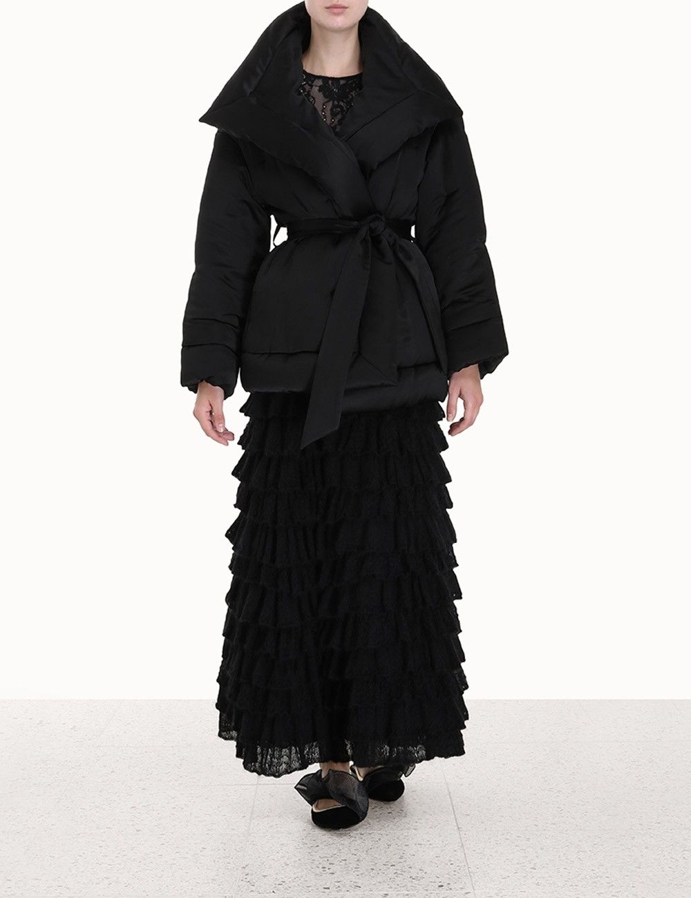Zimmermann oc11z0225 Luminosity Satin Wadded Jacket in Black Size M / US 6-8 / IT 42-44 - 2 Thumbnail
