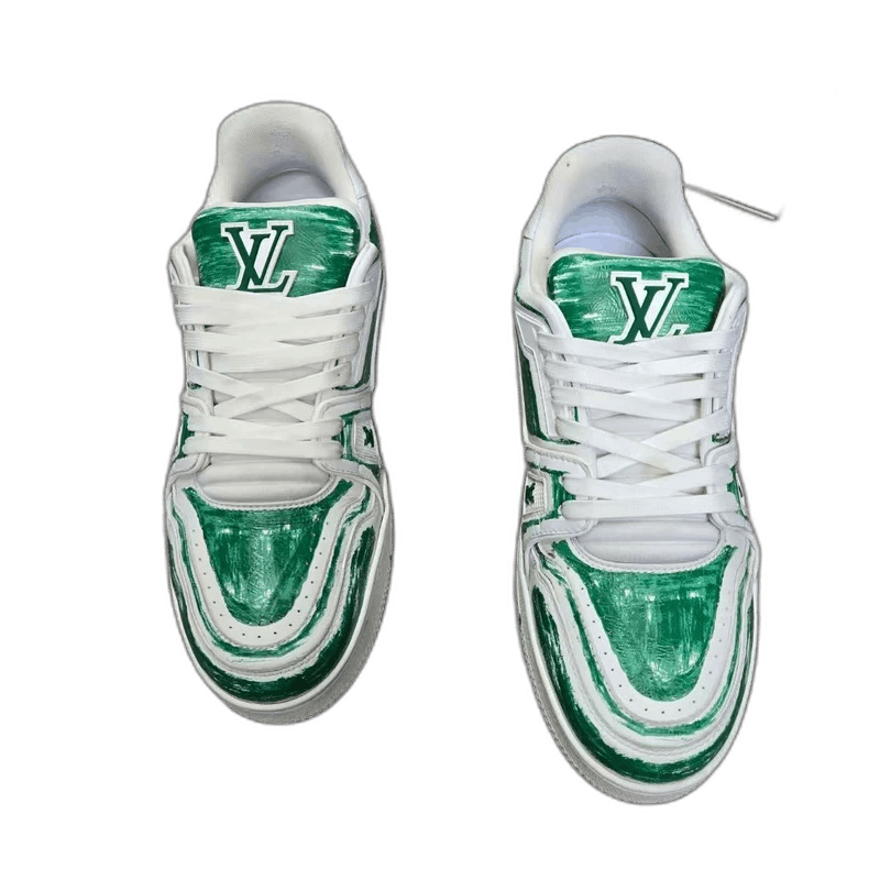 Louis Vuitton LOUIS VUITTON LV TRAINER Green White Sneakers Size US 8.5 / EU 41-42 - 1 Thumbnail