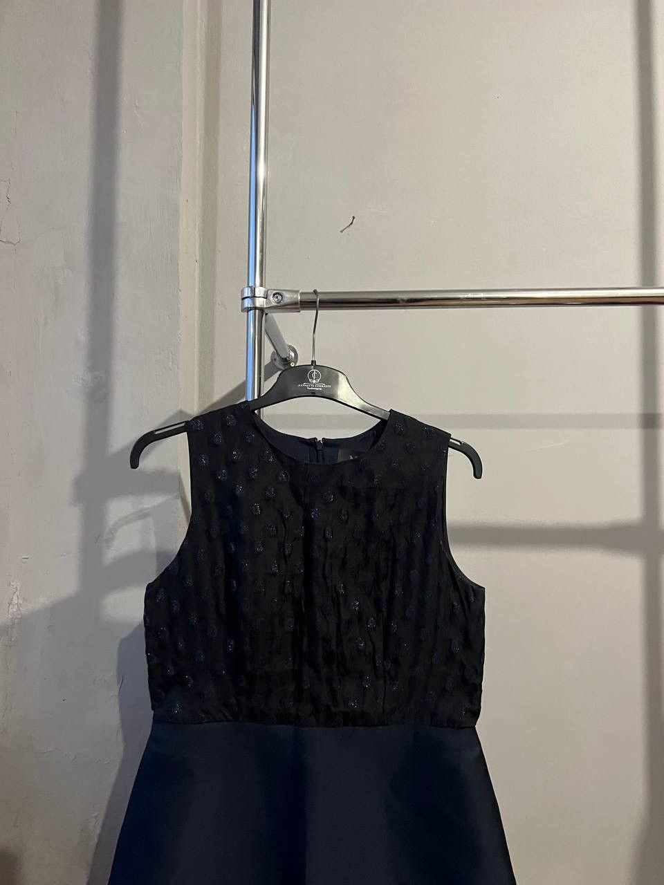 Max Mara PIANOFORTE BY MAX MARA NAVY SOLID EVENING MIDI DRESS SZ US12 Size XL / US 12-14 / IT 48-50 - 3 Thumbnail