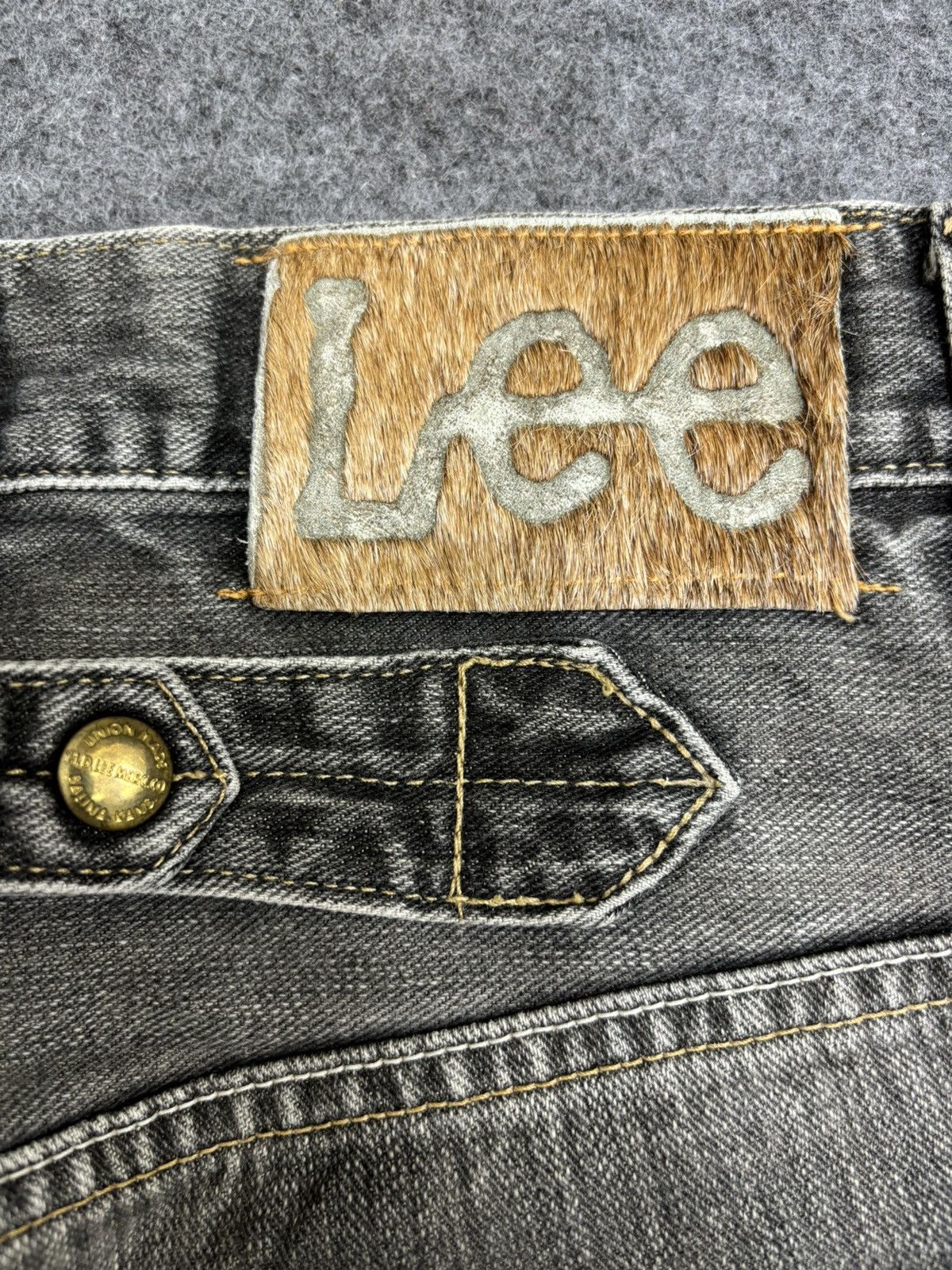 Lee 💥Insane 90s Style💥Lee Cowboy Black Wash Fades Denim F560 Size US 31 - 11 Thumbnail