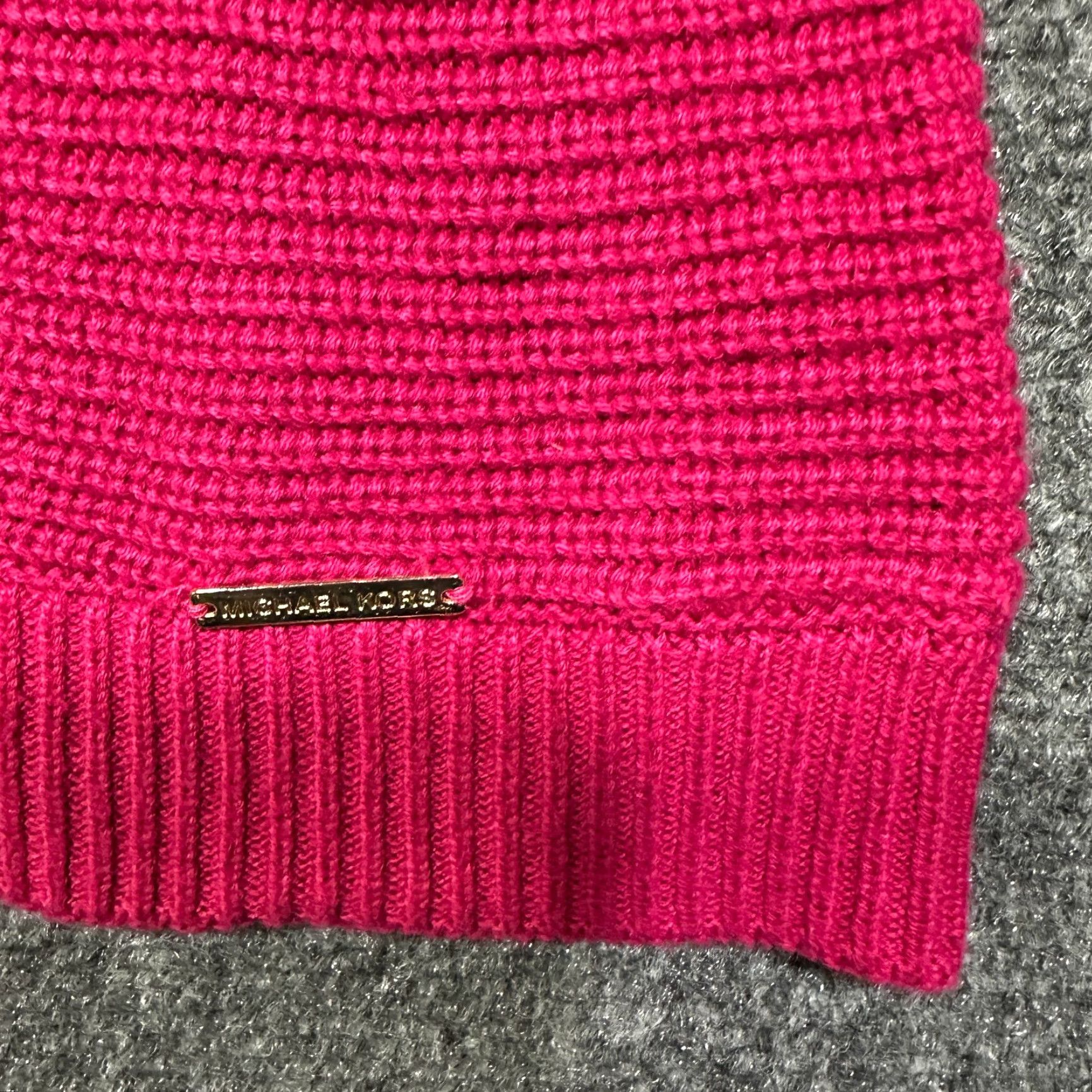 Michael Kors VINTAGE Michael Kors Sweater Womens L Long Sleeve Mock Pullover Ribbed Hem Cuffs Logo Knit Regular Purple Size L / US 10 / IT 46 - 3 Thumbnail
