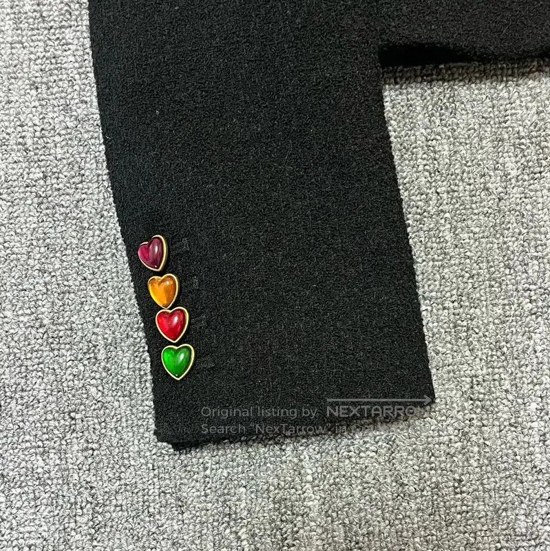 Other YSL Black Wool Women's Jacket for Spring and Autumn . Size M / US 6-8 / IT 42-44 - 4 Thumbnail