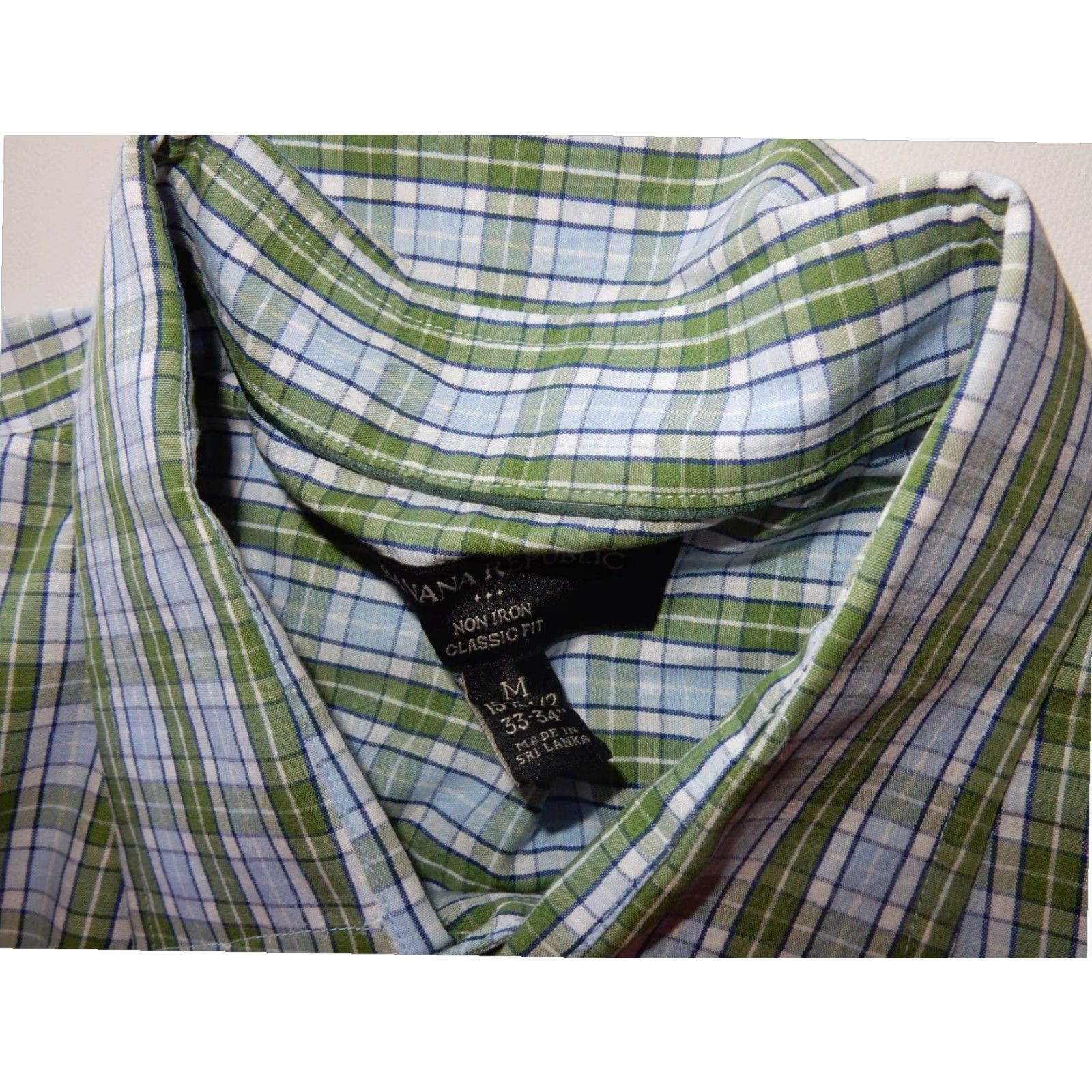 Banana Republic Banana Republic Men's Plaid Long Sleeve Button-Up Shirt Blue M Size US M / EU 48-50 / 2 - 3 Thumbnail
