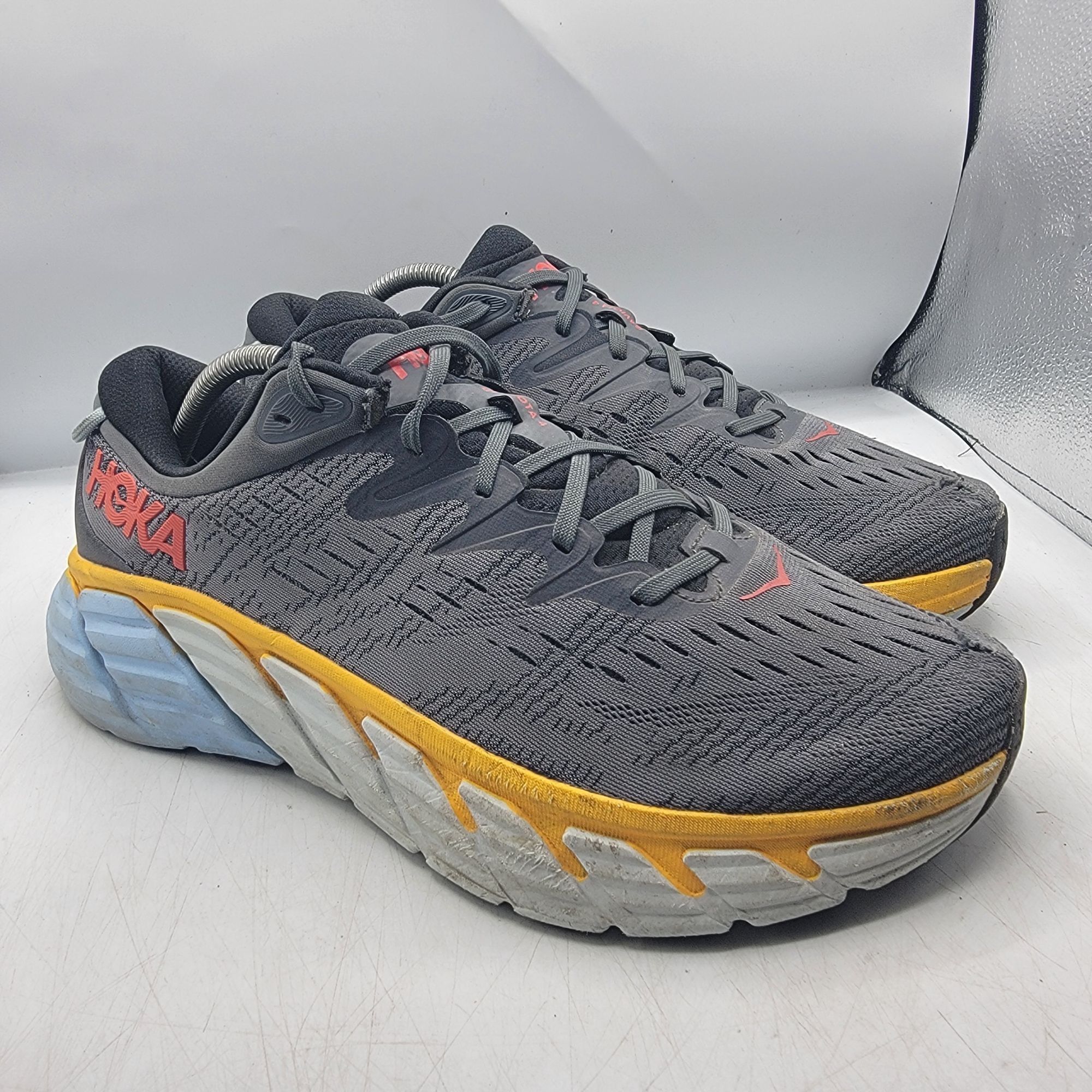 Hoka Hoka One One Gaviota 4 Mens 11 D Gray Running Training Shoes Size US 11 / EU 44 - 1 Thumbnail