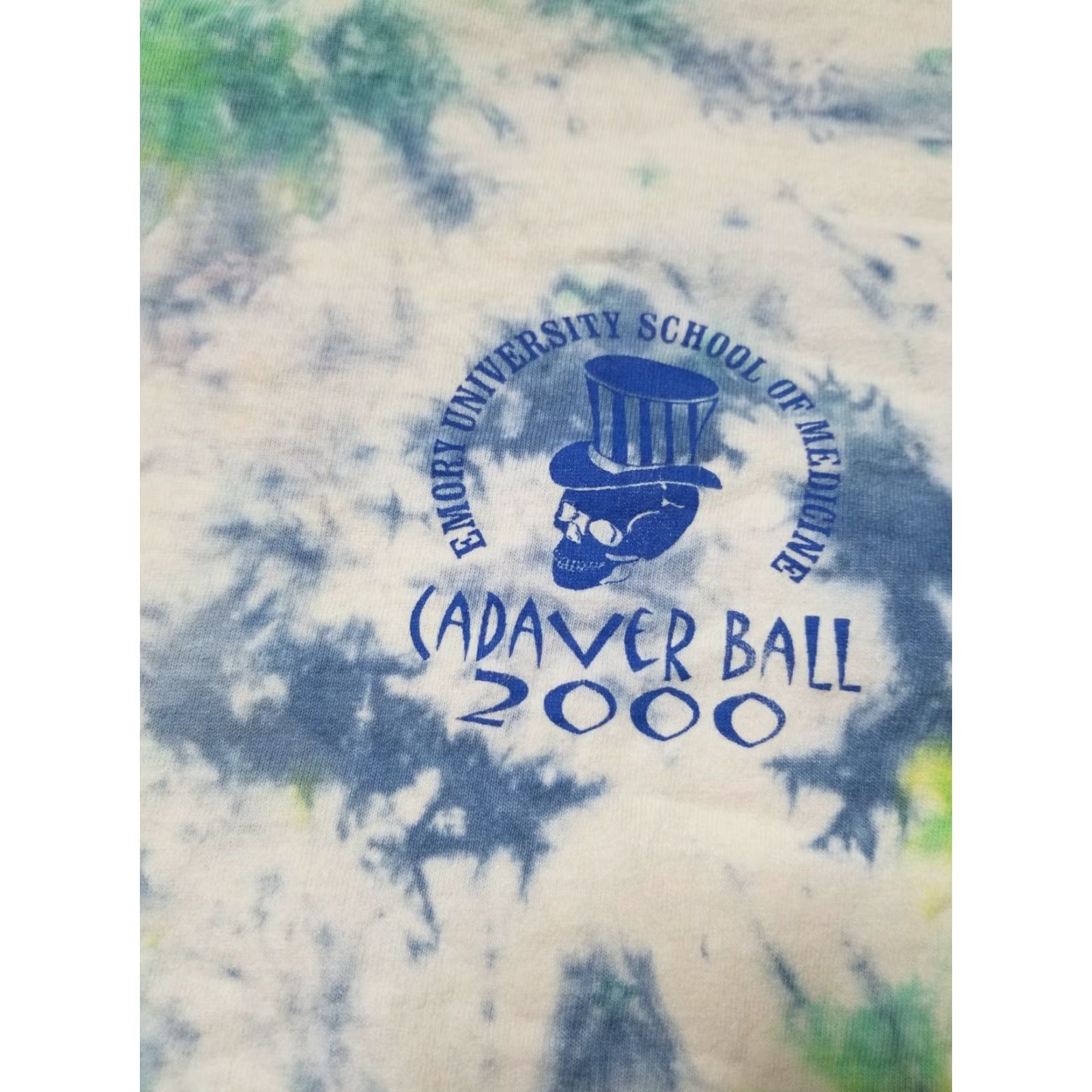 Fruit Of The Loom VINTAGE 2000 Mens L Emory University Cadaver Ball Long Sleeve T-Shirt A Tie Dye Size US L / EU 52-54 / 3 - 2 Thumbnail