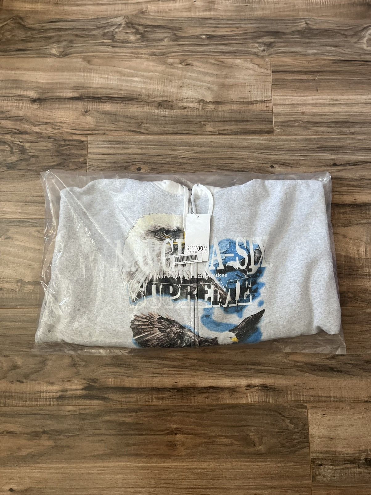 Maison Margiela × Supreme Supreme MM6 Mason Margiela Eagle Zip Up Hooded Sweatshirt Size US M / EU 48-50 / 2 - 1 Thumbnail