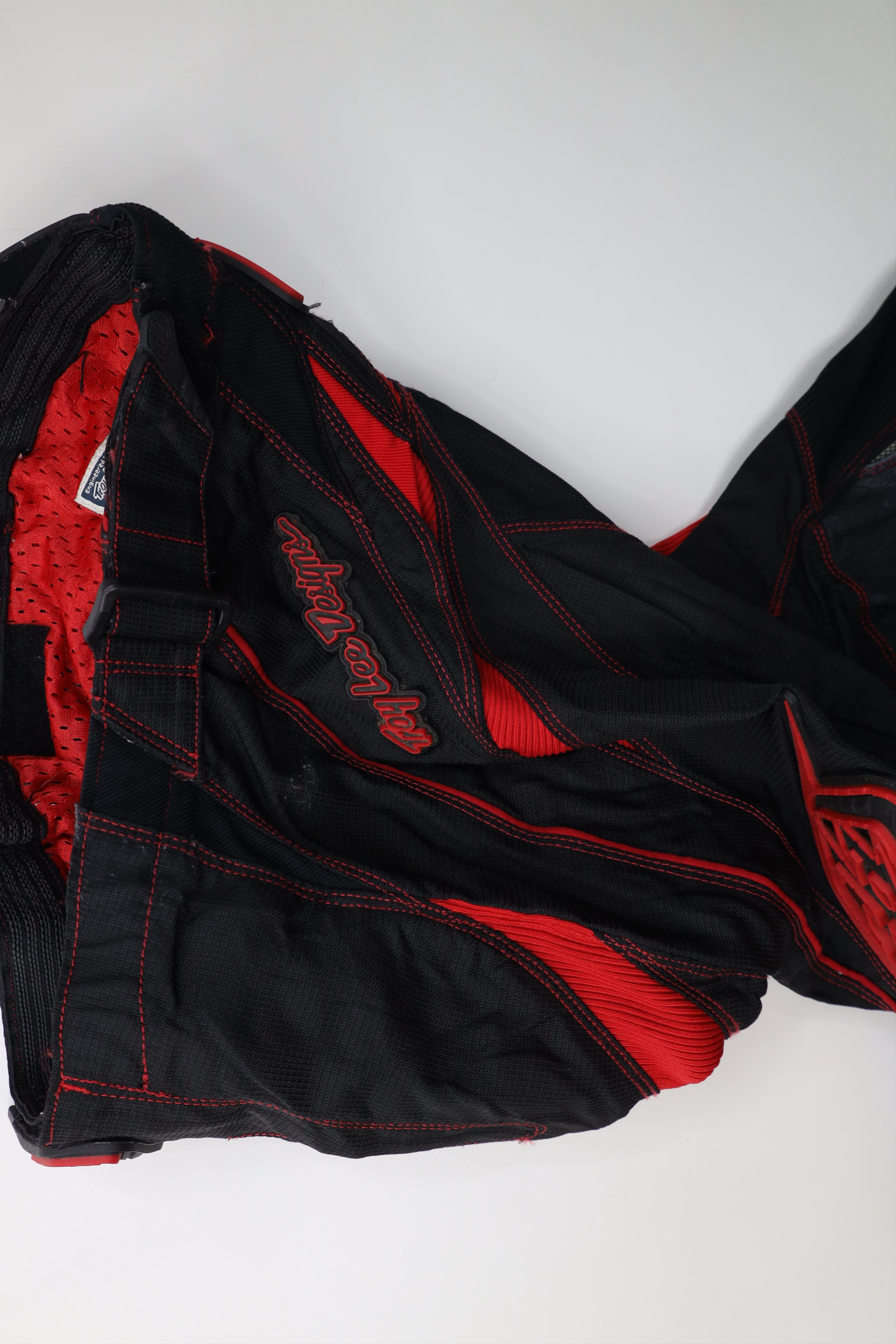 Vintage Troy Lee Designs Motocross Racing Riding Pants Black Red Size US 32 / EU 48 - 16 Thumbnail