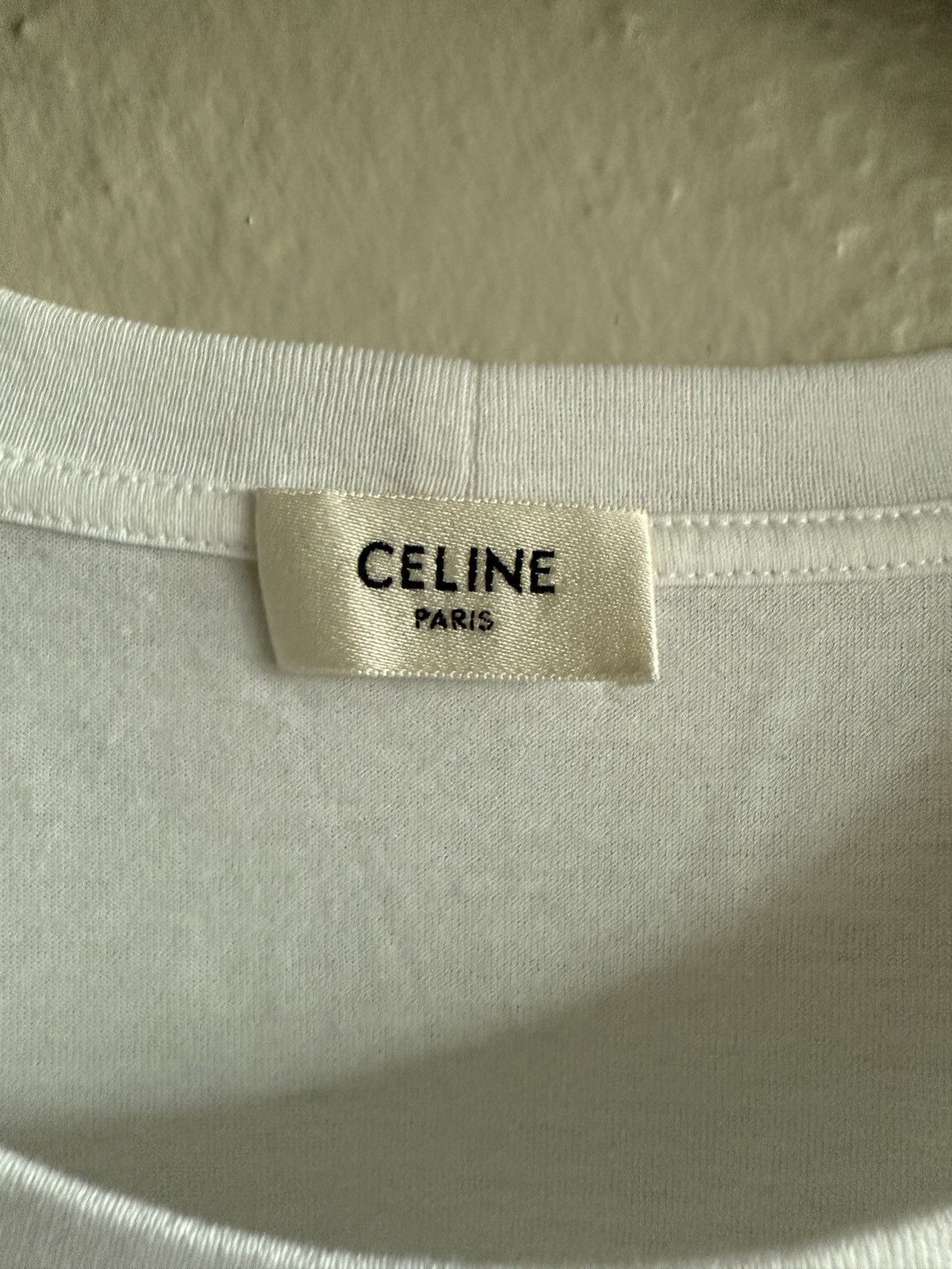 Celine × Hedi Slimane FW19 Celine Unlock Your Fantasies White T-Shirt XXL Size US XXL / EU 58 / 5 - 4 Thumbnail