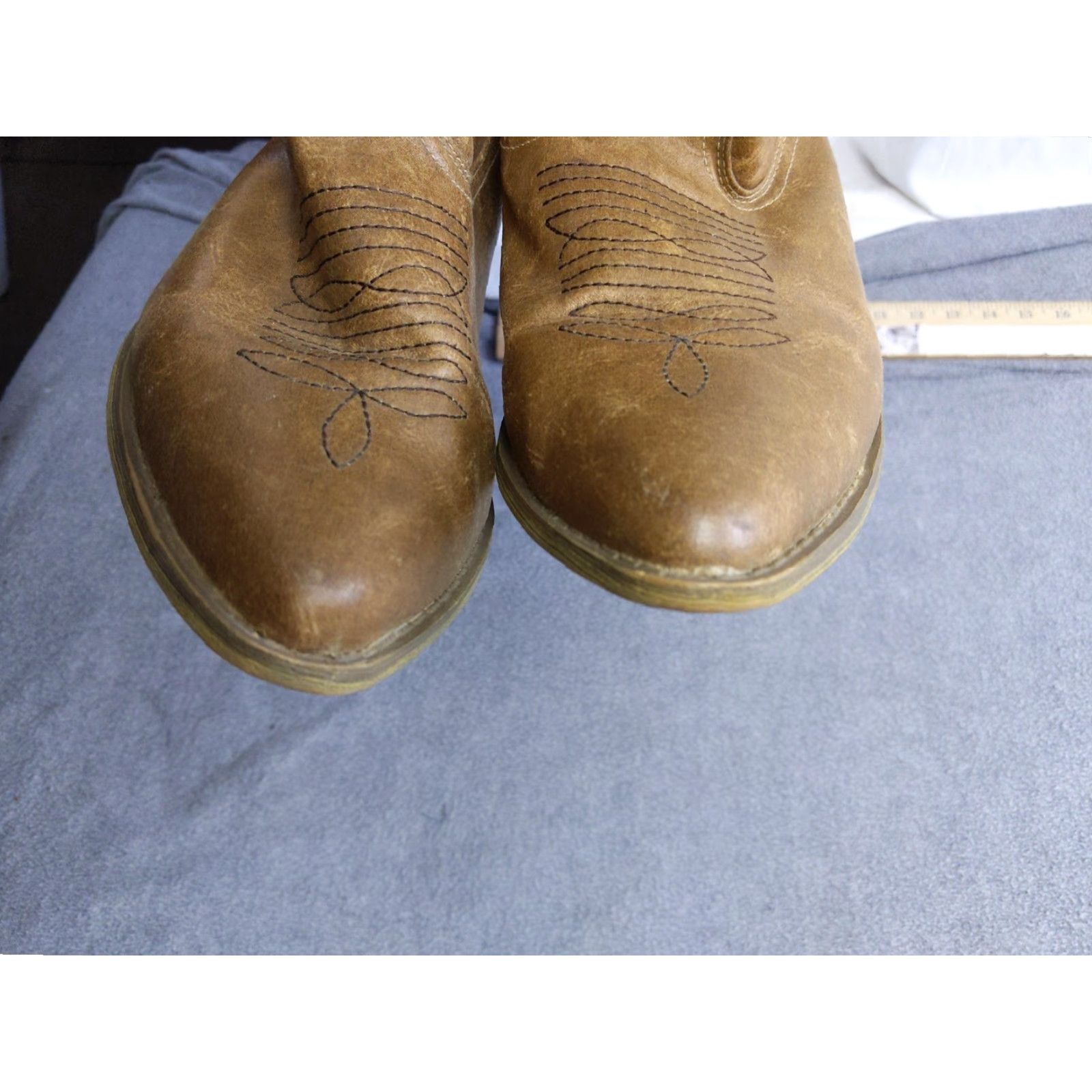 Vintage Coconuts Gaucho Boots Mens Size 10 Tan Western Slip On Textile Cowboy Classic Boots Mens Size US 10 / EU 43 - 4 Thumbnail