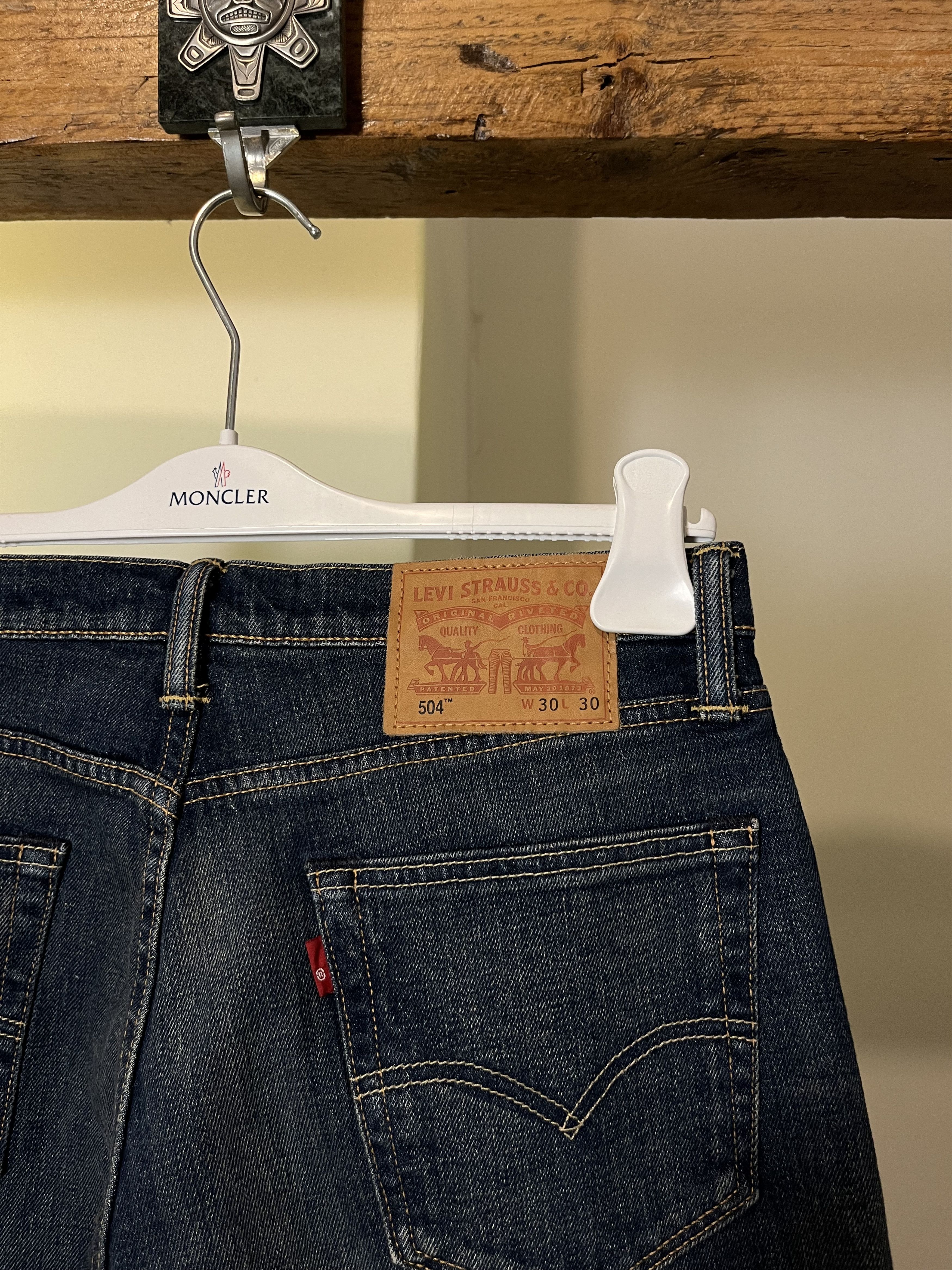 Levi's × Levi's Vintage Clothing × Vintage Levi's Premium 504 White Oak Denim Jeans Size US 30 / EU 46 - 6 Thumbnail