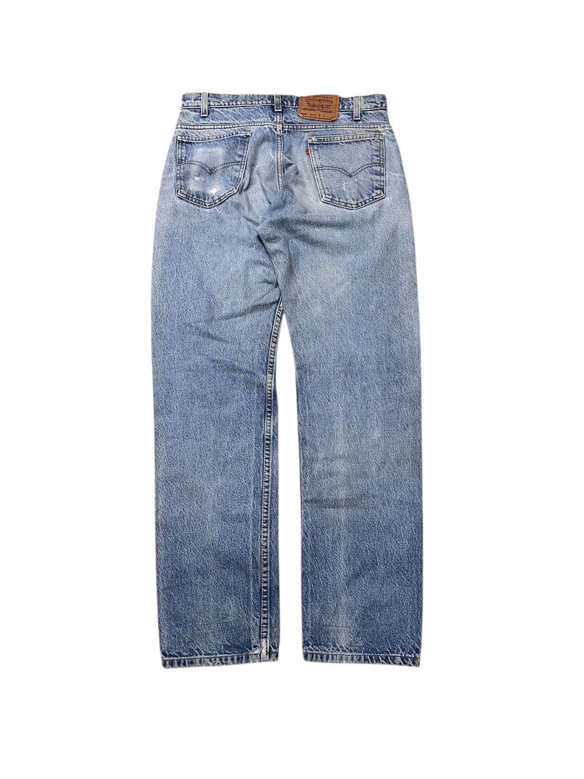 Levi's × Vintage Vintage Levis 505 Jeans Orange Tab Distress Denim Size US 32 / EU 48 - 2 Thumbnail