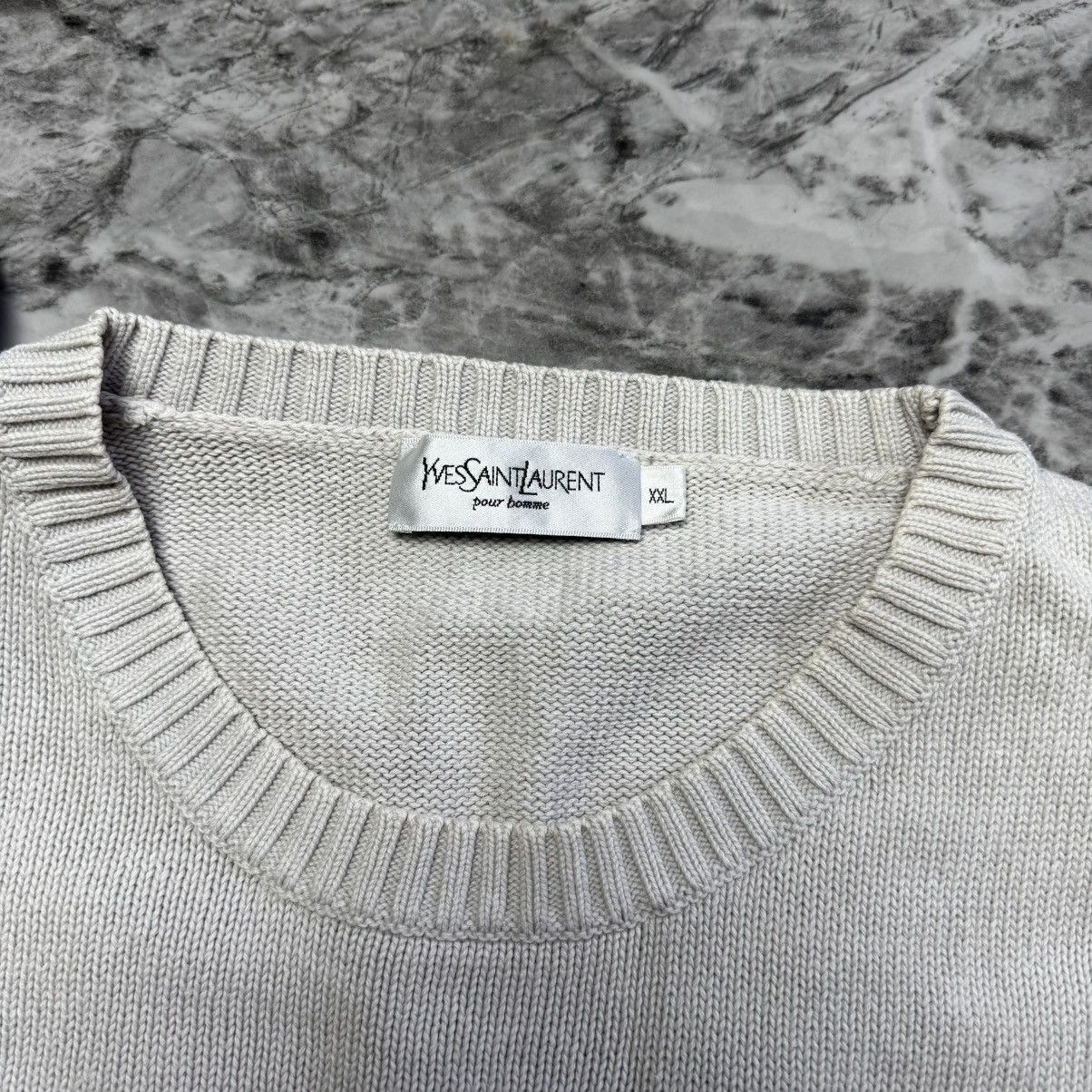 Vintage × Yves Saint Laurent Vintage YSL Yves Saint Laurent 90's Streetwear Sweater Size US XXL / EU 58 / 5 - 3 Thumbnail