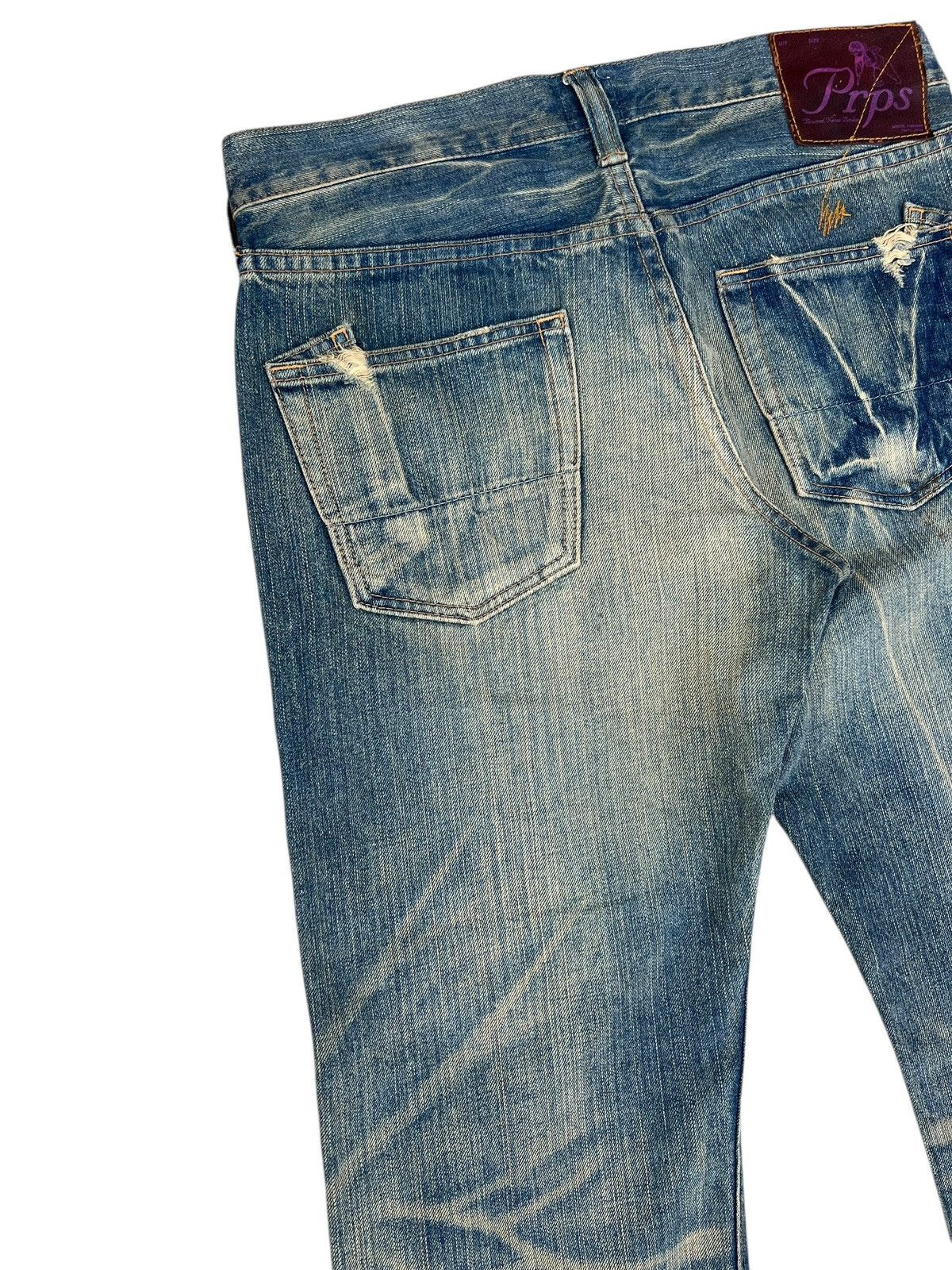 Prps PRPS P47P42X Mud Wash Denim Distressed Jeans Size US 30 / EU 46 - 15 Thumbnail